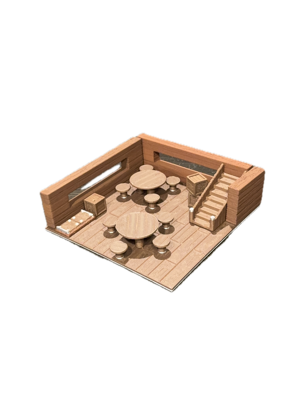Tavern Table Room terrain pack set up on a table