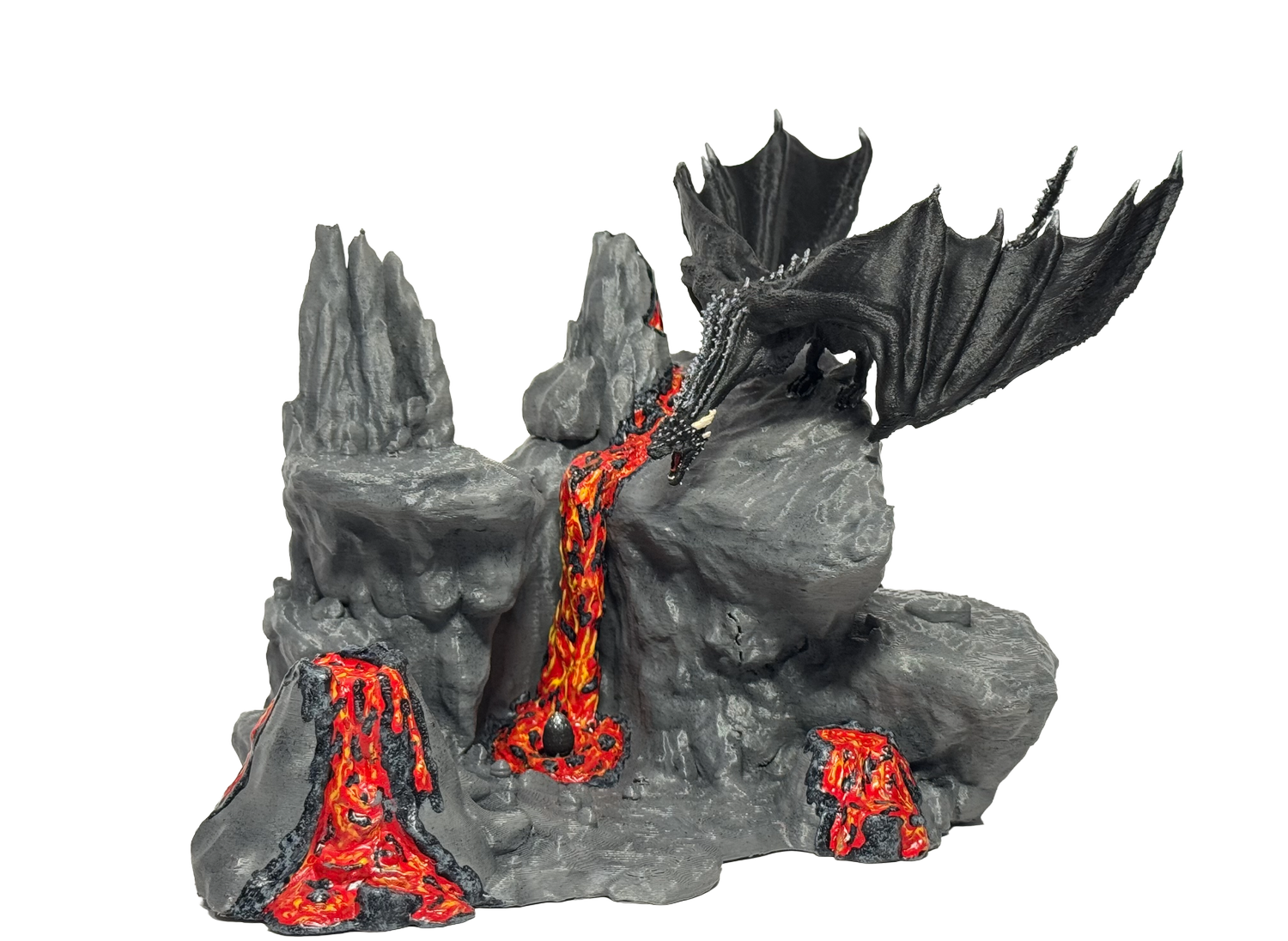 Printed lava dragon
