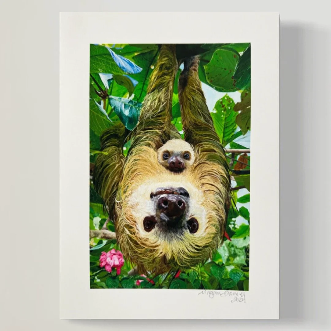 Hanging with mom Print