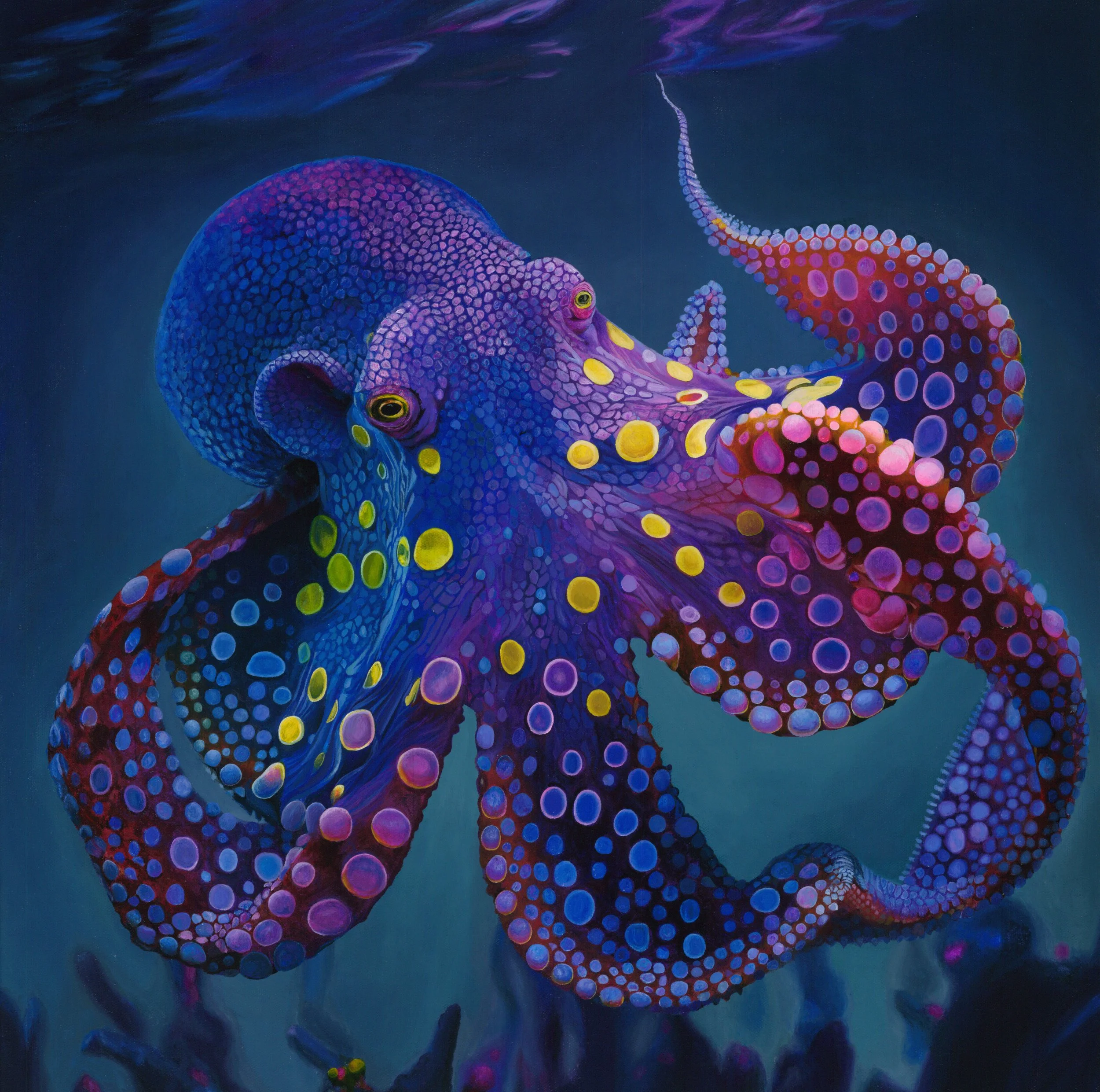 Electric Bloom Canvas Print