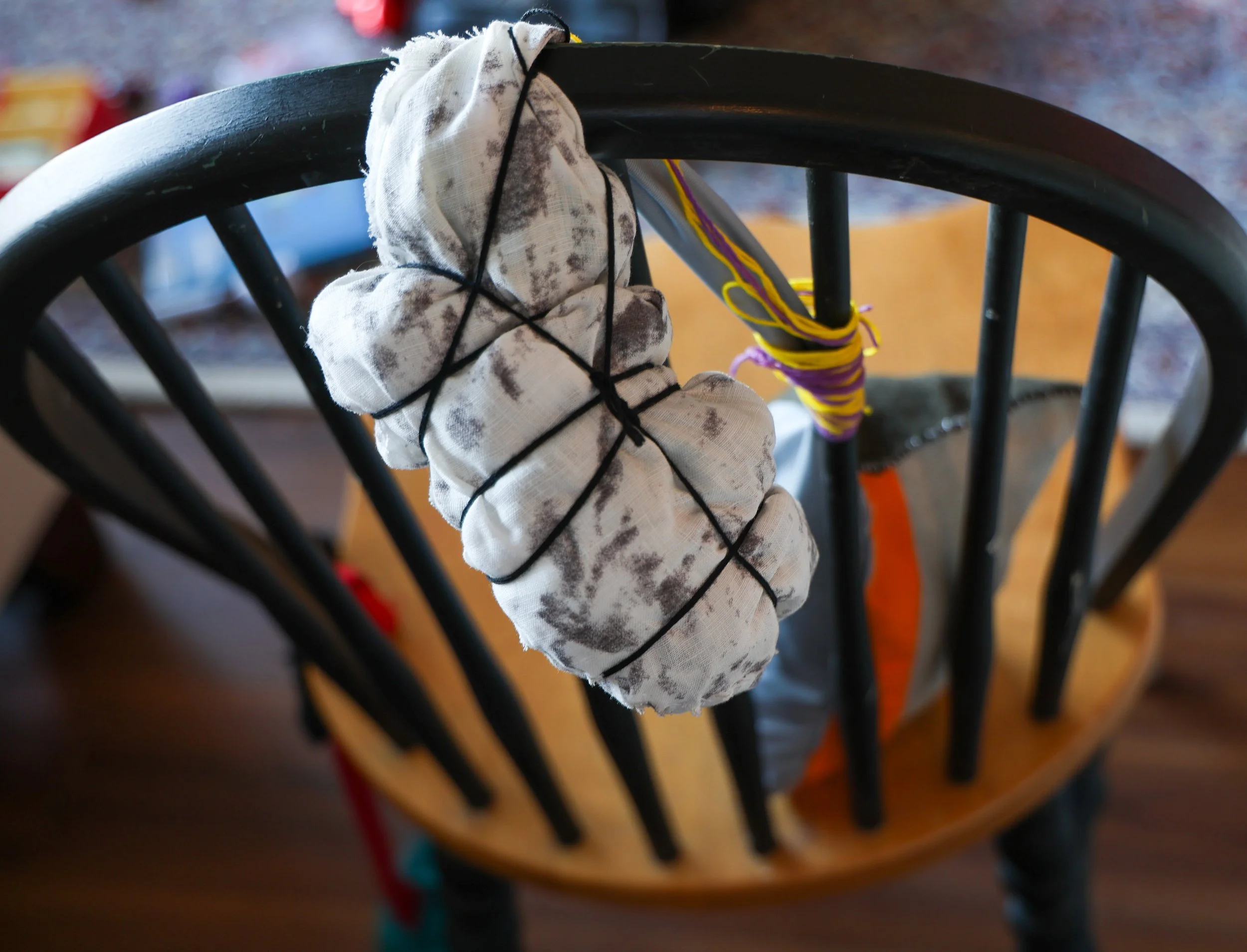 Title: Subconscious Map: Interaction Study No. 2 
Medium: Stitched fabric and textile scraps