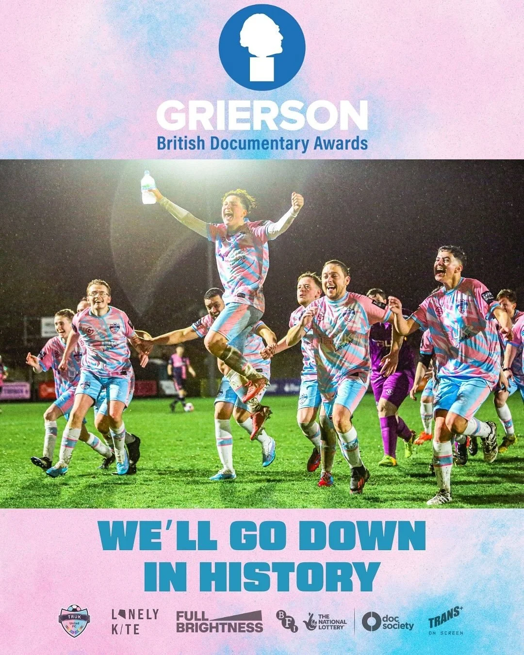 🏆 We&rsquo;ll Go Down in History has been longlisted for the Grierson Awards! 💫

We&rsquo;re incredibly honoured to be recognised in the Best Short Documentary category, alongside such an inspiring slate of films.

So grateful to the Grierson Trust