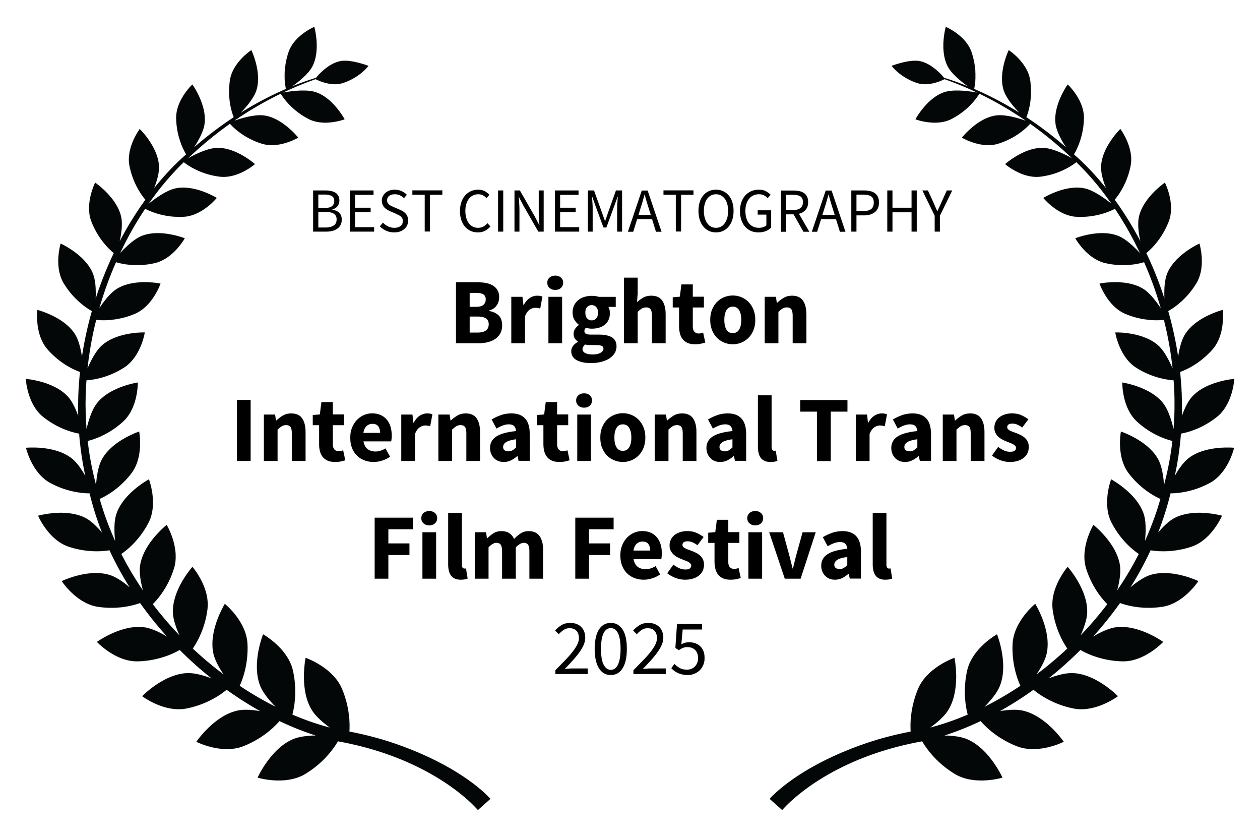Brighton International Trans Film Festival Best Cinematography 2025 Laurel Logo