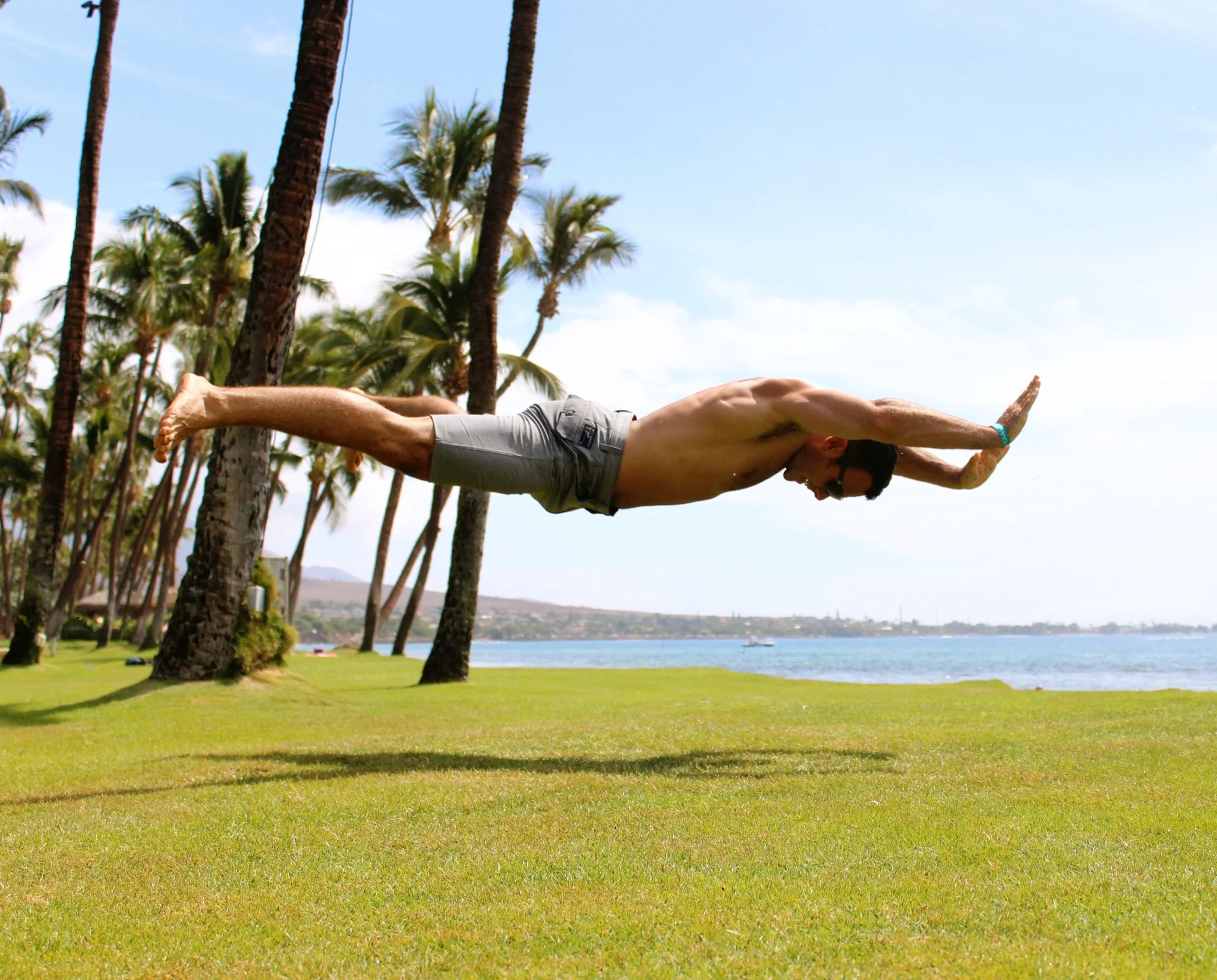 DIAKADI Owner and Trainer Mike Clausen and his signature Superman push-up.