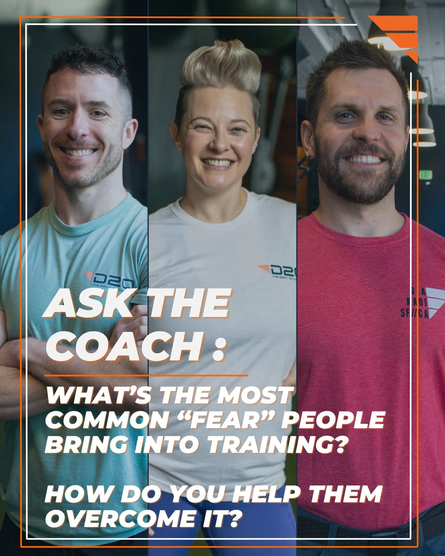 Ask the Coach: What&rsquo;s the most common &ldquo;fear&rdquo; that people bring into training, and how do you help them overcome it?⁠
⁠
Here&rsquo;s how a few of our DIAKADI advanced coaches guide clients through their most common fears:⁠
⁠
AJ (@40x