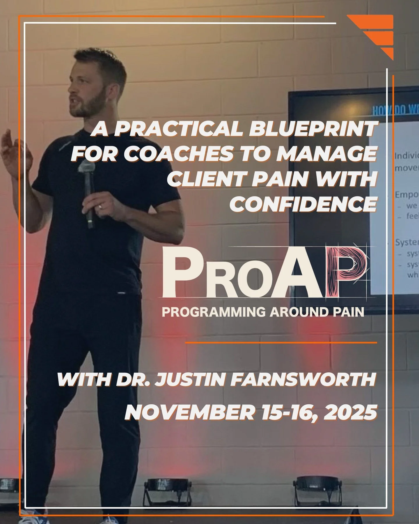 Dr. Justin Farnsworth is back in the Bay Area with his Programming Around Pain course.⁠
⁠
While this workshop isn&rsquo;t hosted at DIAKADI, we&rsquo;ve had the pleasure of having Justin teach here in the past and know the depth of knowledge he bring
