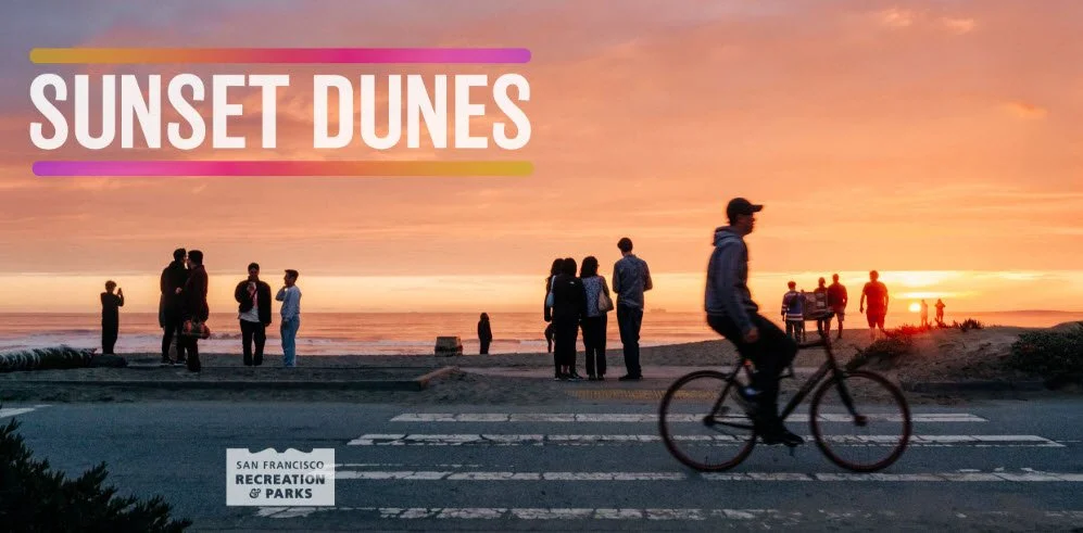 Sunset Dunes, a 50-acre, two-mile oceanfront park along Ocean Beach.