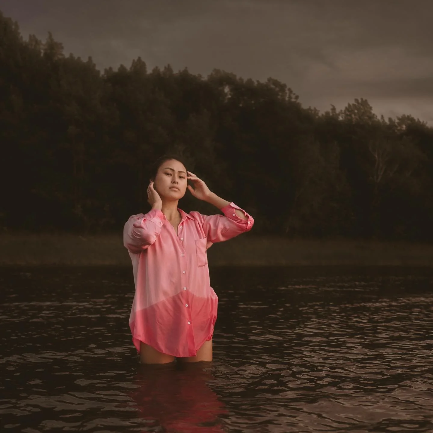 Catching sunset. Haidi joined me for the women and wilderness project, meeting me at Cap St-Jacques to catch the last bits of warm sun and cold water.
She was one of the first women I photographed for the project and fully embraced her love for being