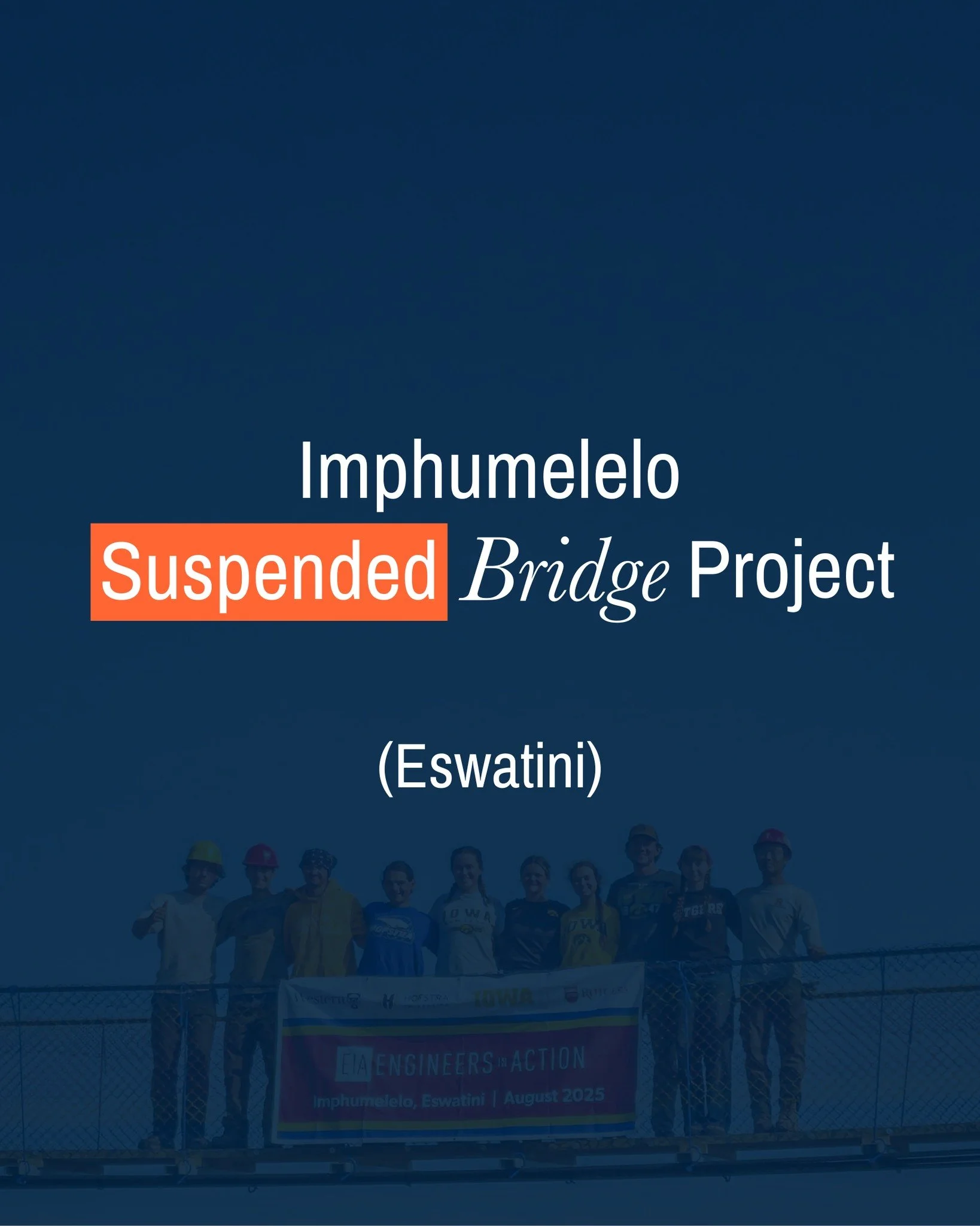 Today we celebrate the completion of the Imphumelelo Suspended Bridge Project in Eswatini - another life-changing project made possible by our generous supporters like you.

Special thanks to volunteers from our university chapters of Rutgers, Wester