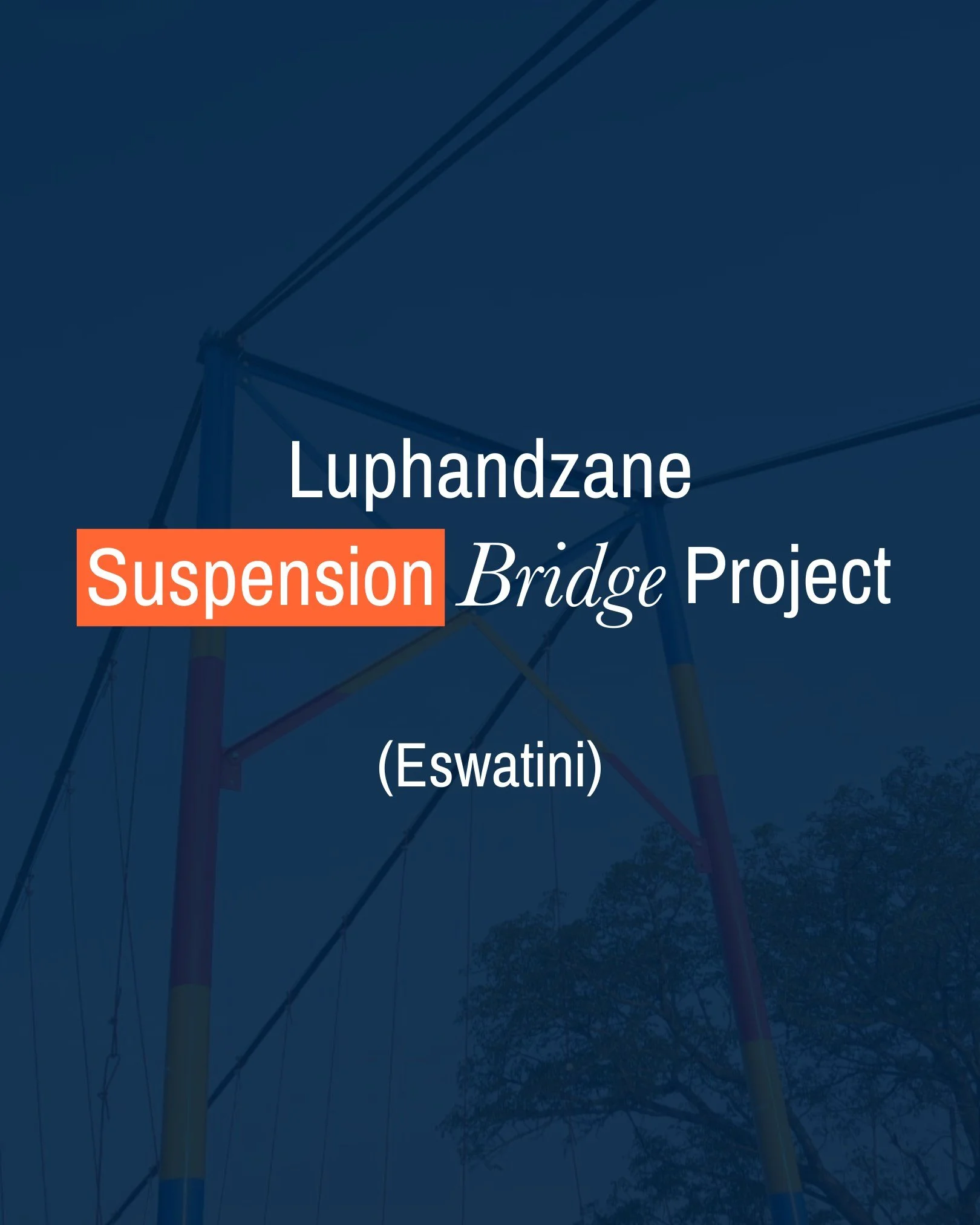Today we celebrate the completion of the Luphandzane Suspension Bridge Project in Eswatini - another life-changing project made possible by our generous supporters like you. This 100-meter bridge now provides year-round safe access for 4,000 people t