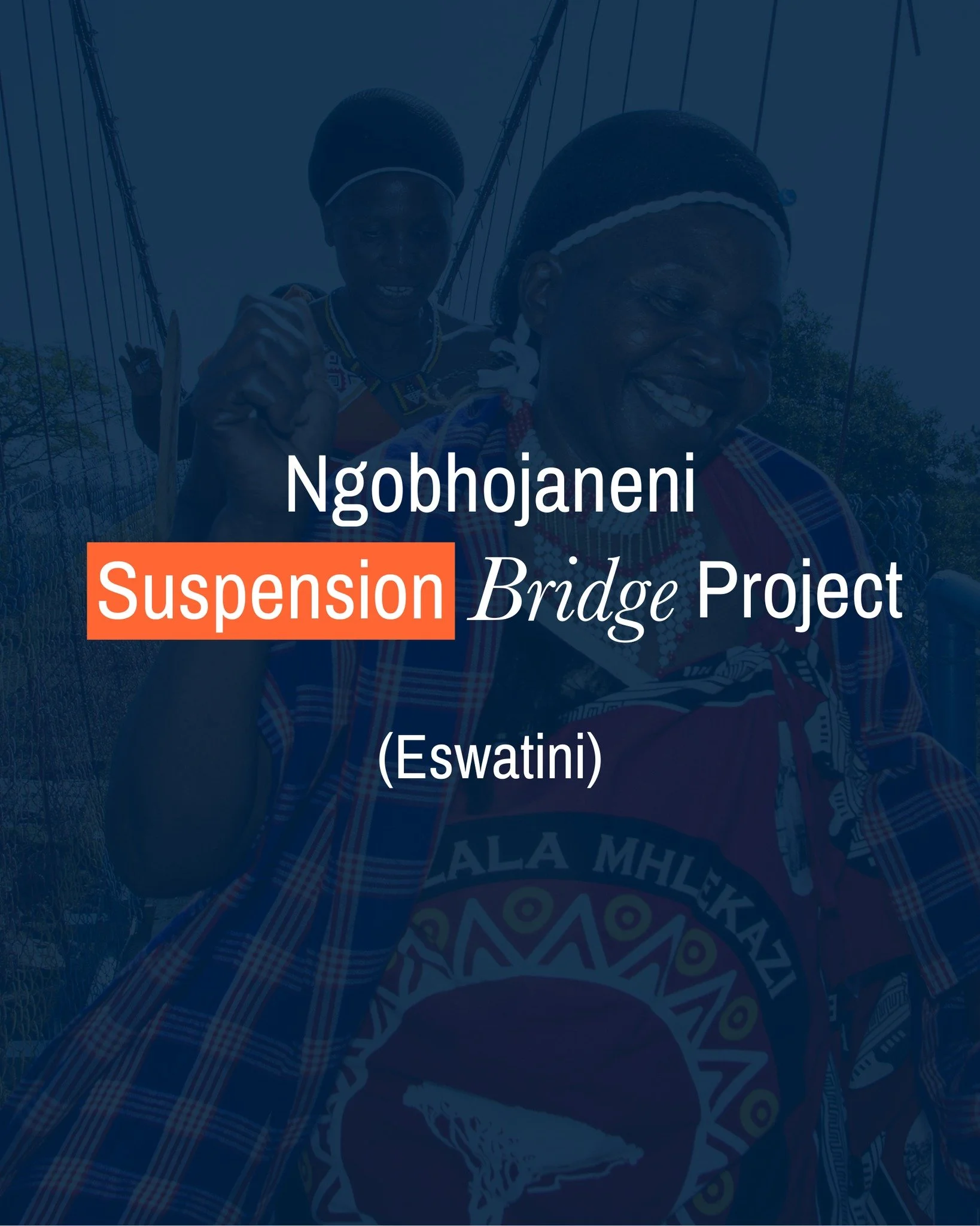 Today we celebrate the completion of the Ngobhojaneni Suspension Bridge Project in Eswatini - another life-changing project made possible by our generous supporters like you. Completed in 2025, this 46-meter bridge now provides year-round safe access