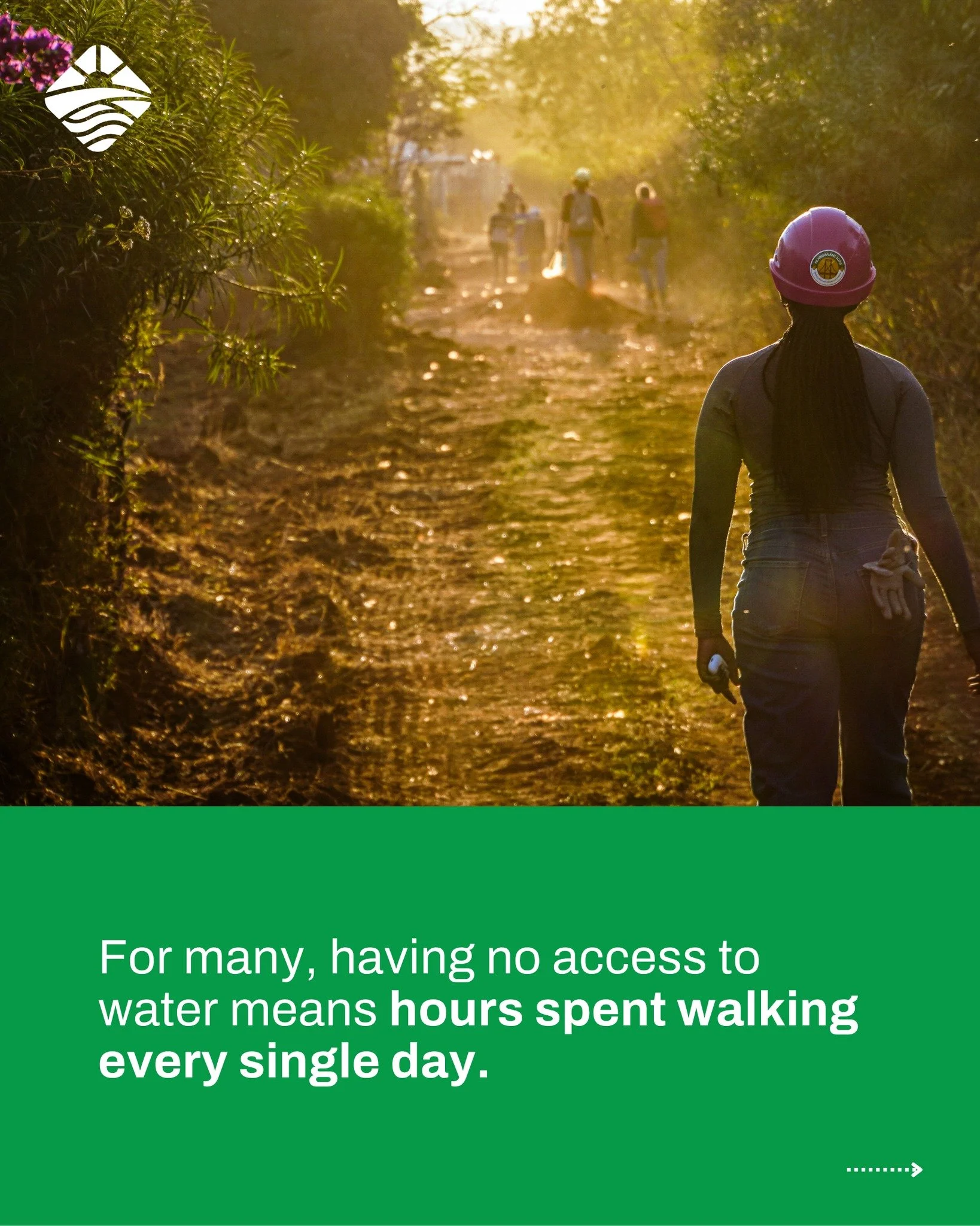 For many, the lack of local water access means hours spent walking every single day.

When we partner with communities to install water systems, we are not just delivering clean water, we are helping return time. That time can then be reinvested into