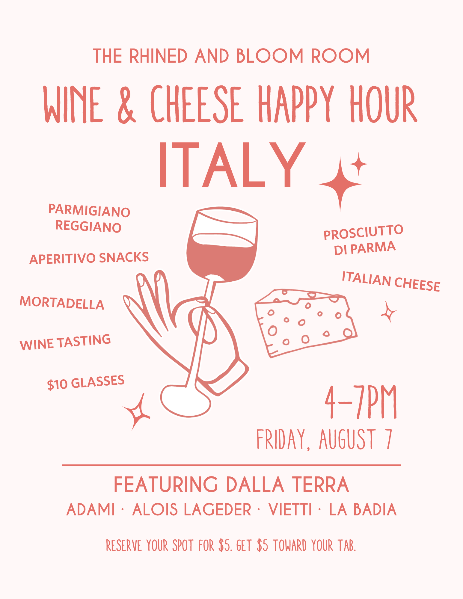 Wine & Cheese Happy Hour: Italy!