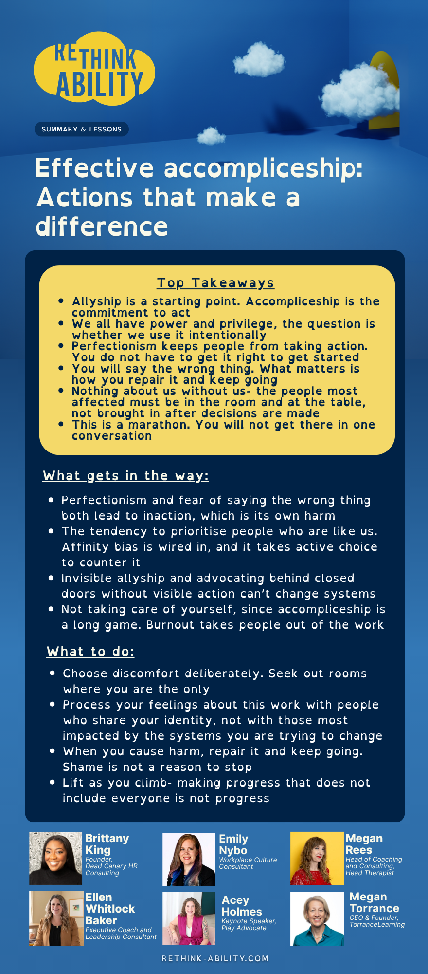 Preview of "Effective accompliceship: Actions that make a difference" summary document