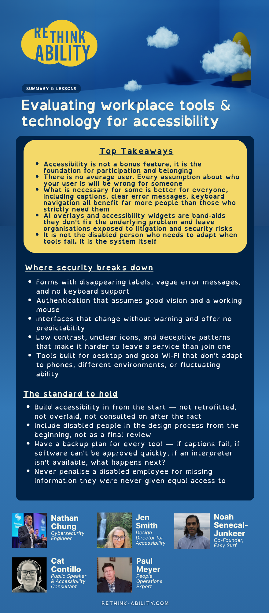 Preview of "Evaluating workplace tools and technology for accessibility" summary document