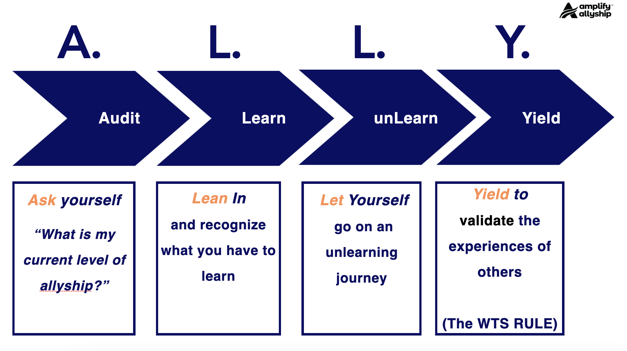 Preview of ALLY Framework from Amplify Allyship