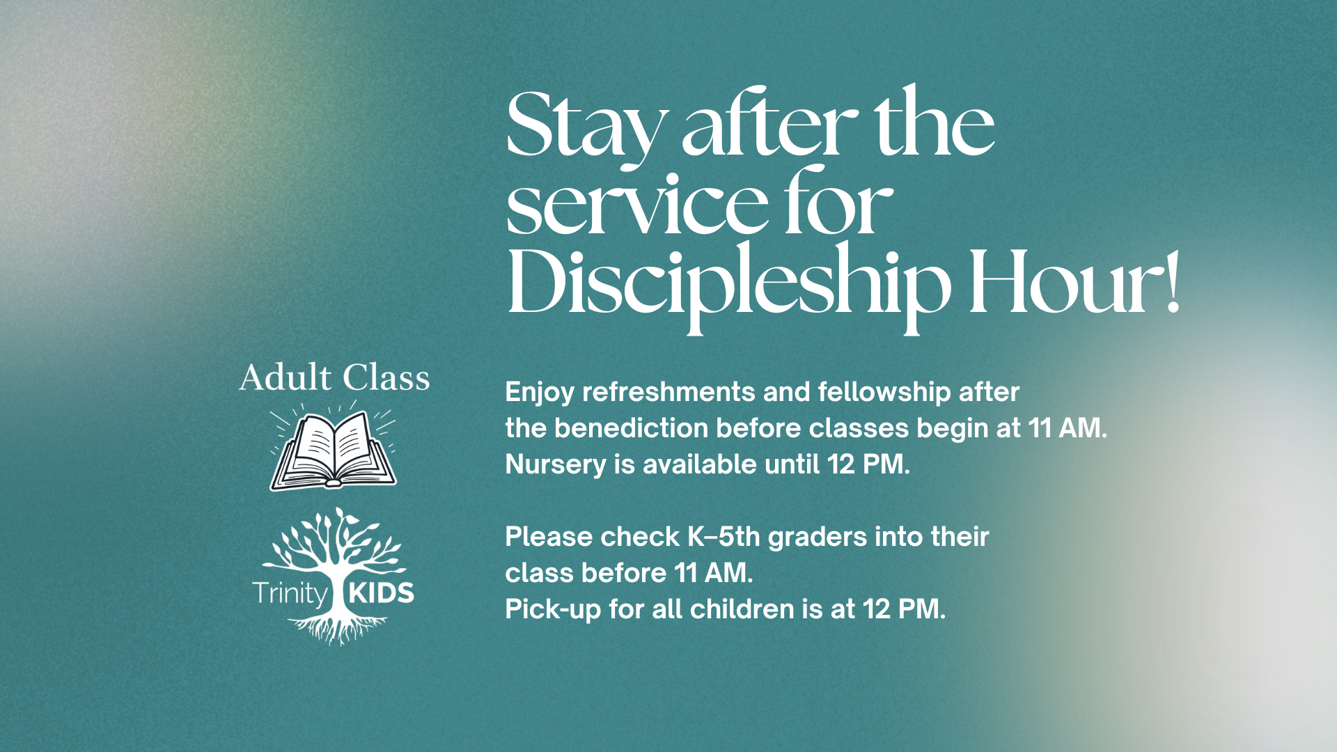Discipleship Hour