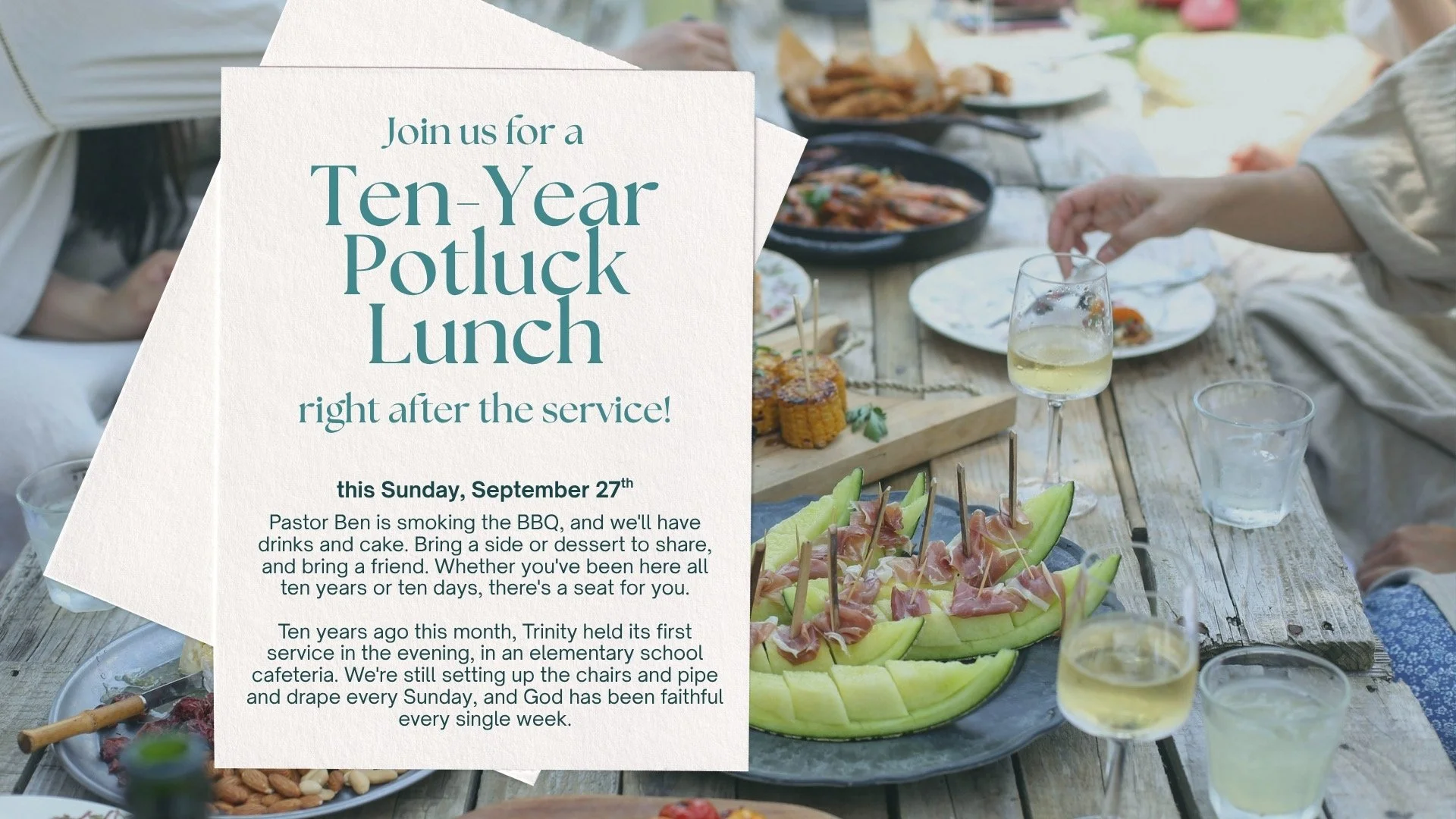 Ten Year Potluck Lunch