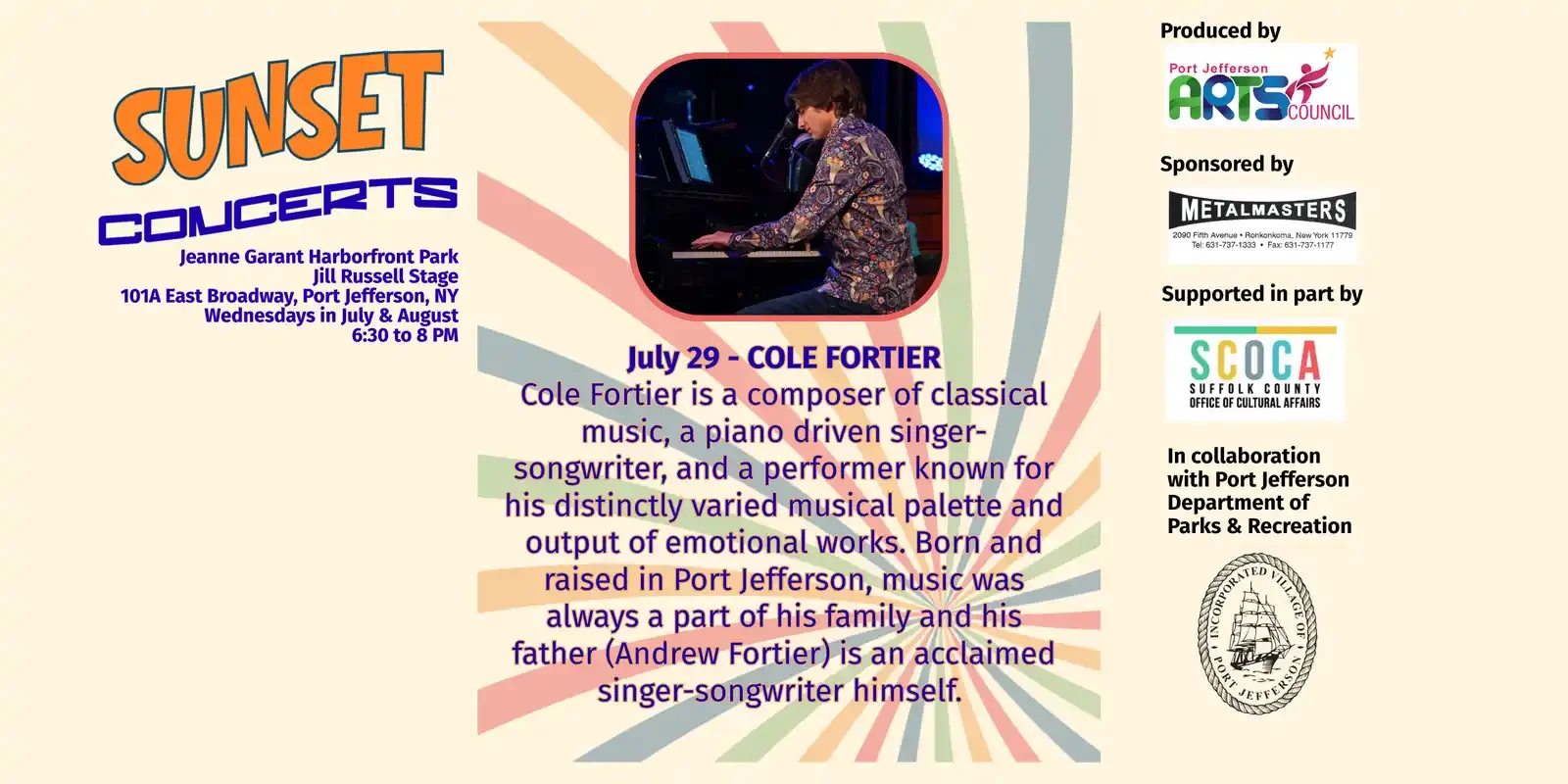 Sunset Concerts: Cole Fortier