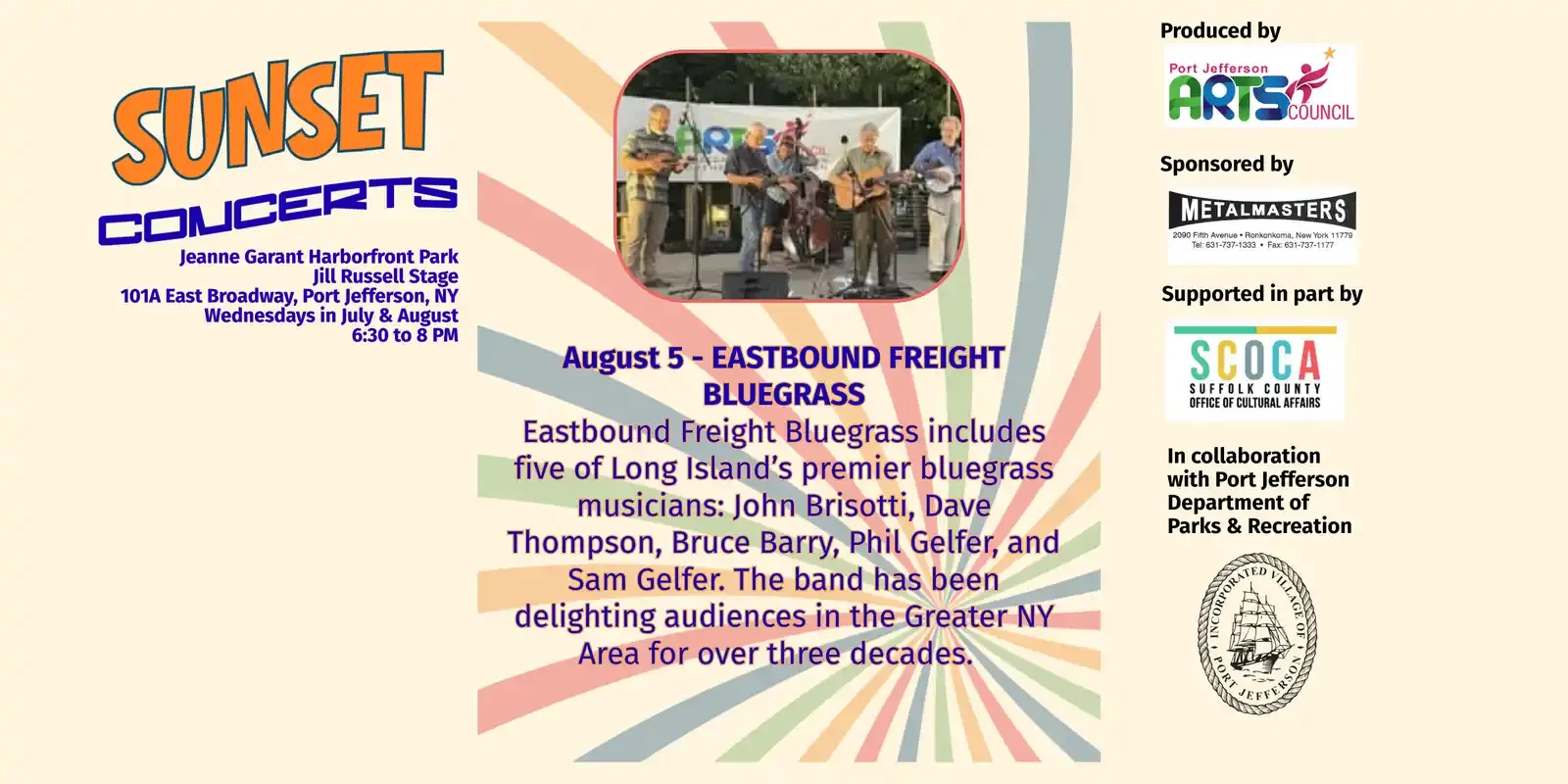 Sunset Concerts: Eastbound Freight Bluegrass