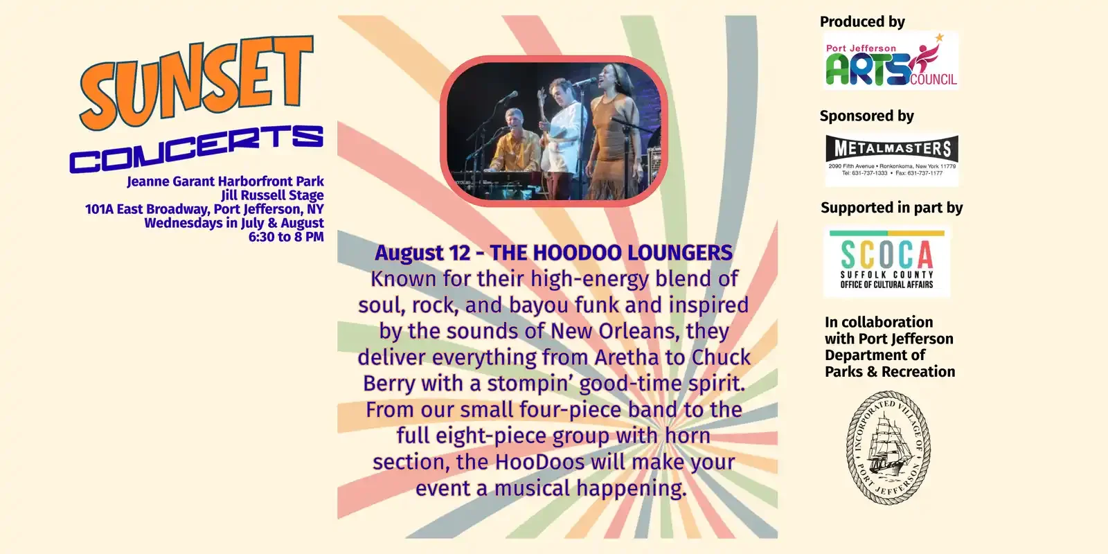 Sunset Concerts: THE HOODOO LOUNGERS
