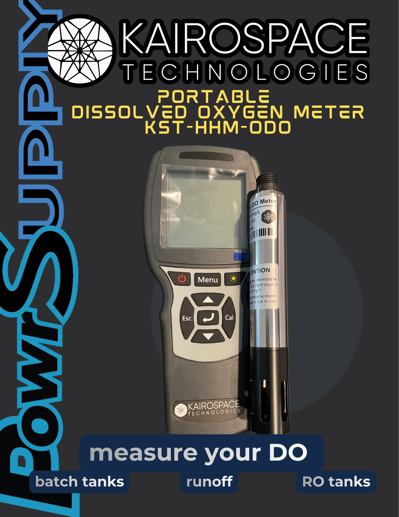 Kairospace Portable Dissolved Oxygen Meter – KST-HHM-ODO