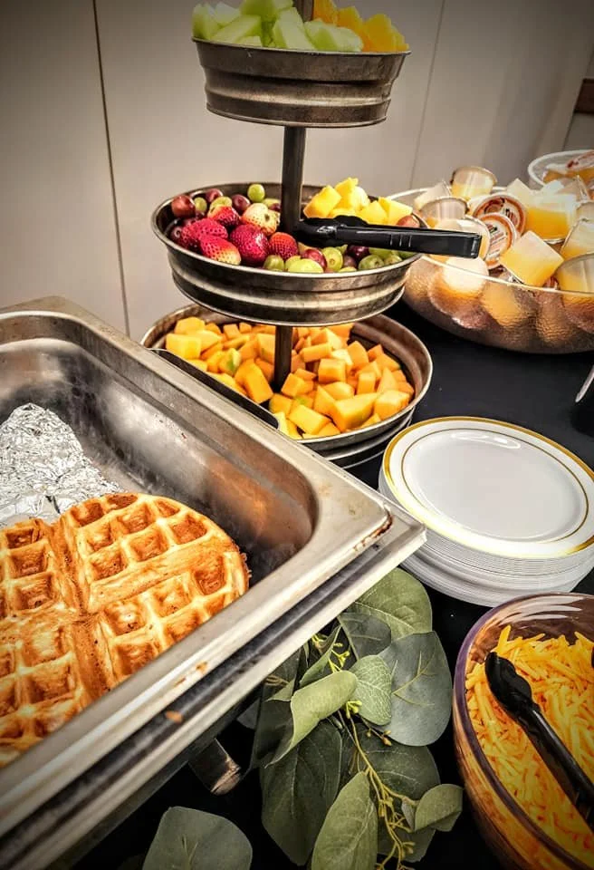 Breakfast catering for meetings, weddings, receptions, family reunions from The Carriage House Buffet and Catering, Jefferson, Georgia. Jackson County, Barrow County, Athens