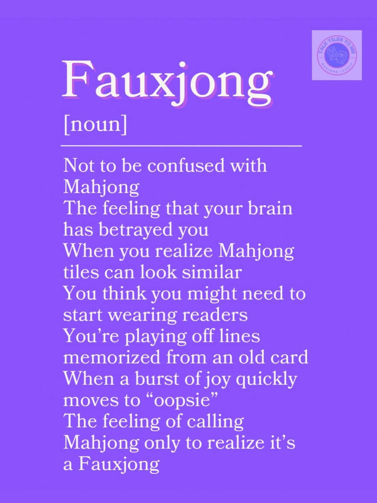 Have you experienced this?? 🤦🏻&zwj;♀️😂#mahjongparty #mahjongtiles #playmahjong #mahjongstudio #talktilestome #mahjong #mahjongg #mahjongways #mahjongways2