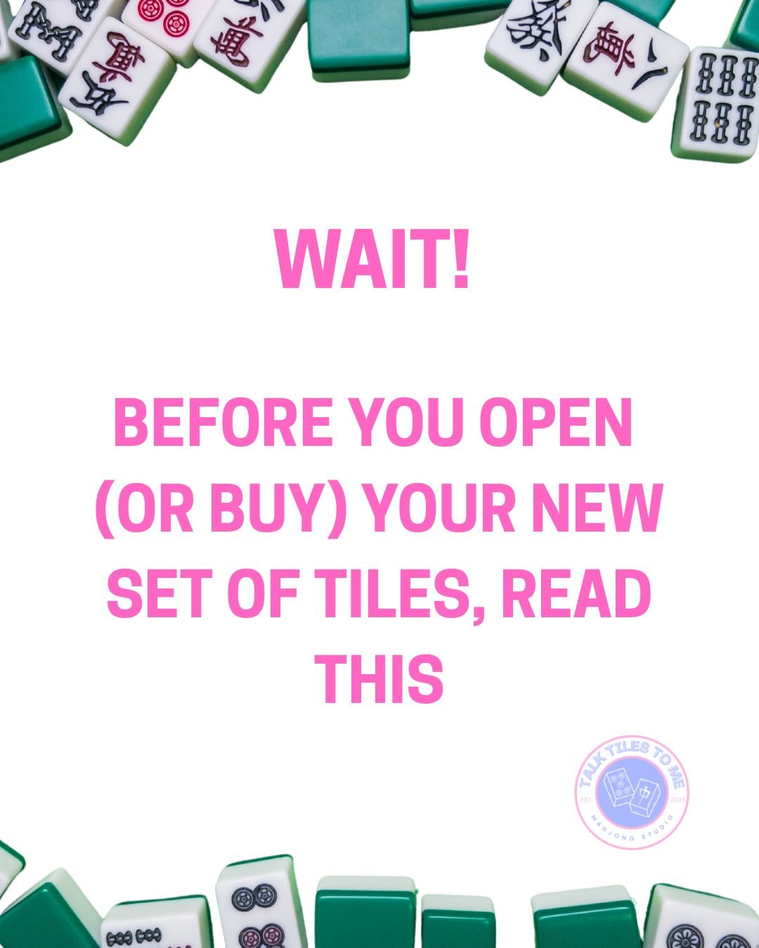 Tiles under the tree? 🎄🀄️
Before you unwrap (or click &ldquo;add to cart&rdquo;), this is a must-read. #mahjongtiles #mahjongstudio #talktilestome #mahjong #mahjongways