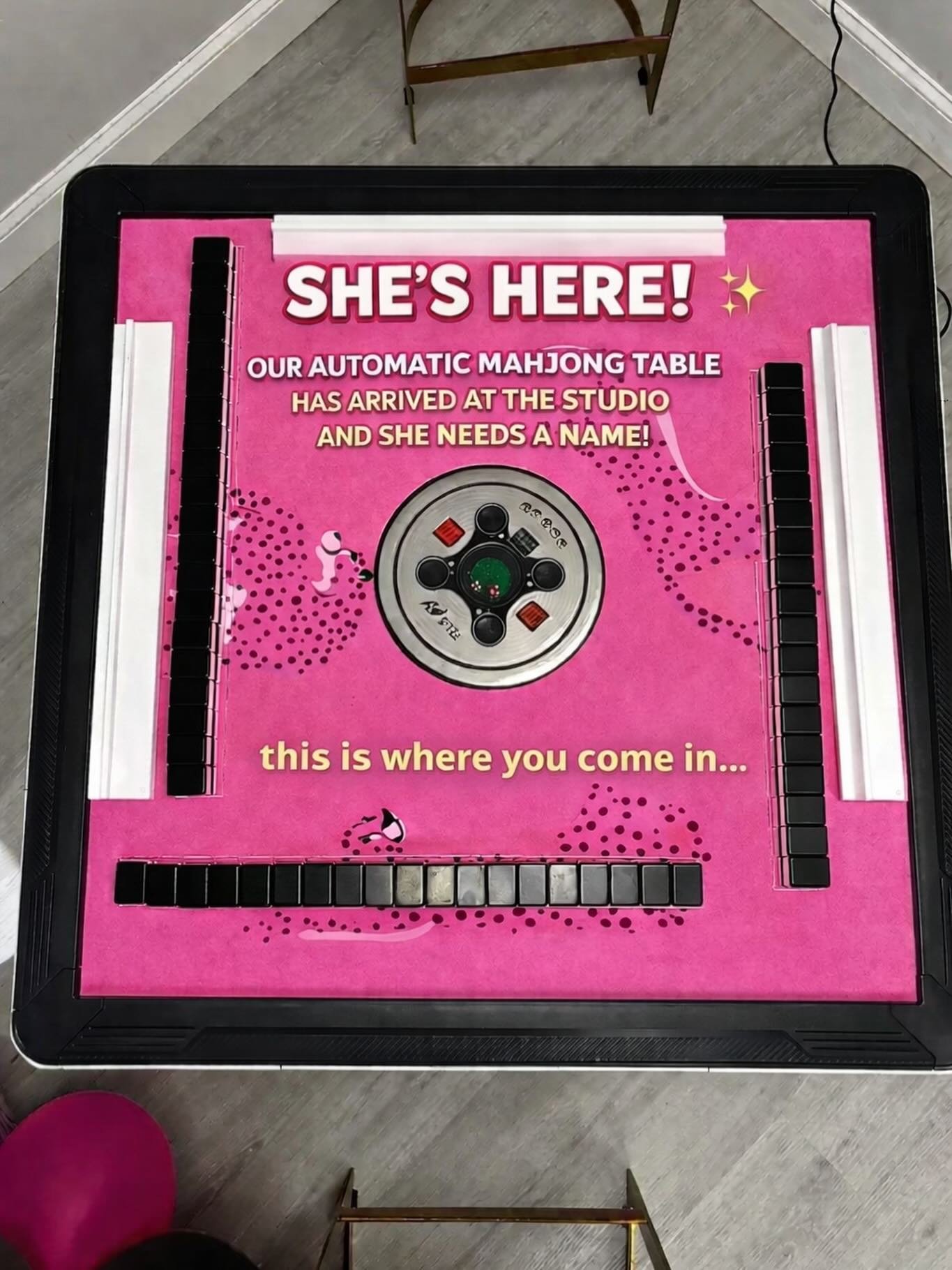 NAME THE TABLE!

HOW TO ENTER:
🀄️ Comment your name suggestion for our new automatic Mahjong table
🀄️ Tag 3 friends you&rsquo;d bring to open play if you win

⏰ Entries accepted until 5pm Friday
🏆 Winning name announced by noon Sunday

Let the nam