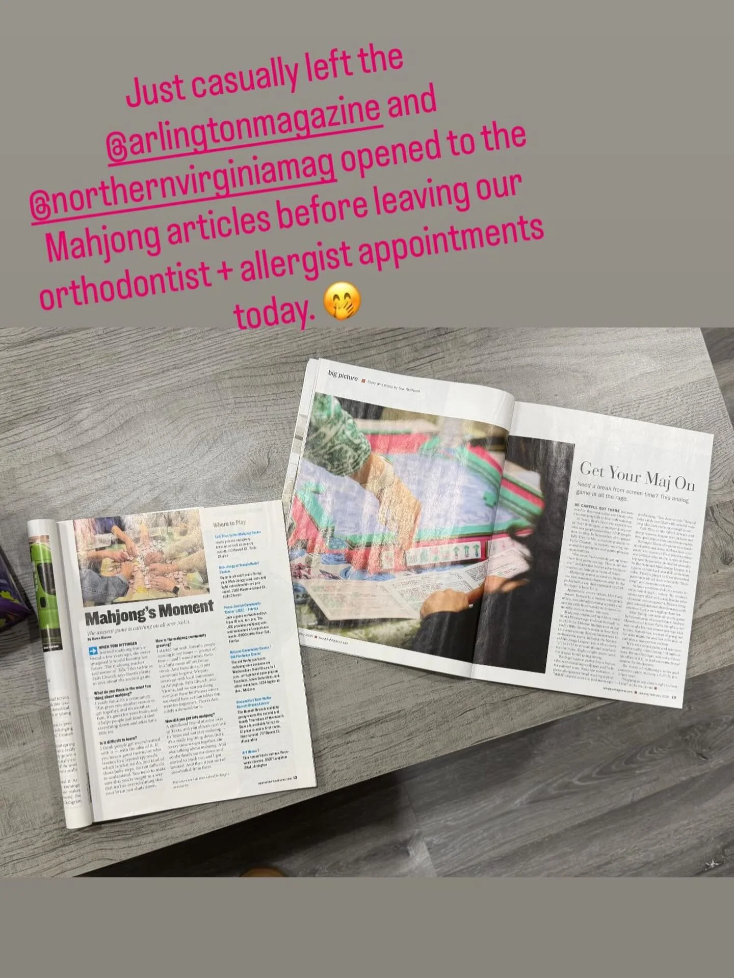 Just doing my part to share the Mahjong love. 🤭