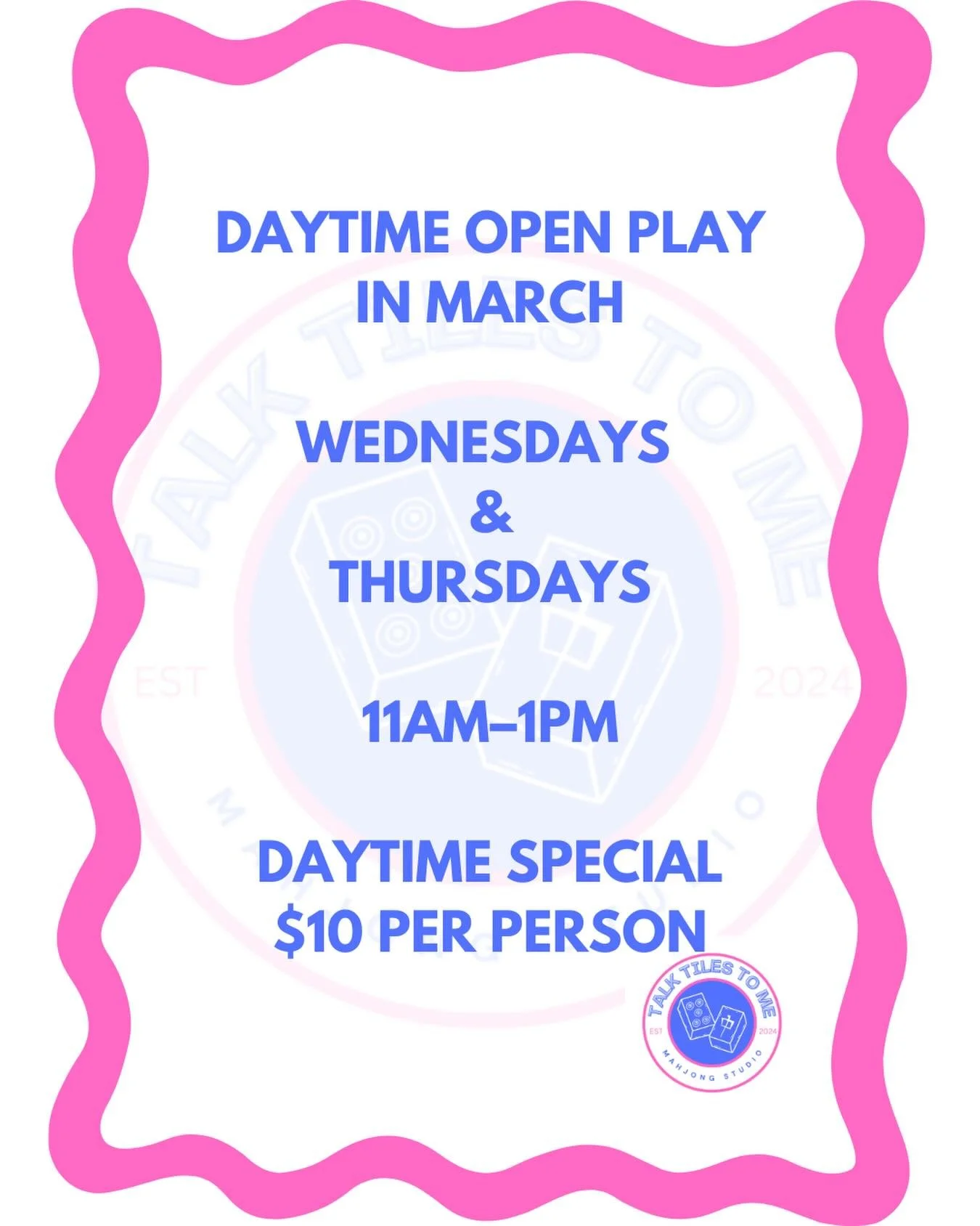 Grab your crew and join us for daytime open play. Daytime social of $10pp. Link in bio to register.