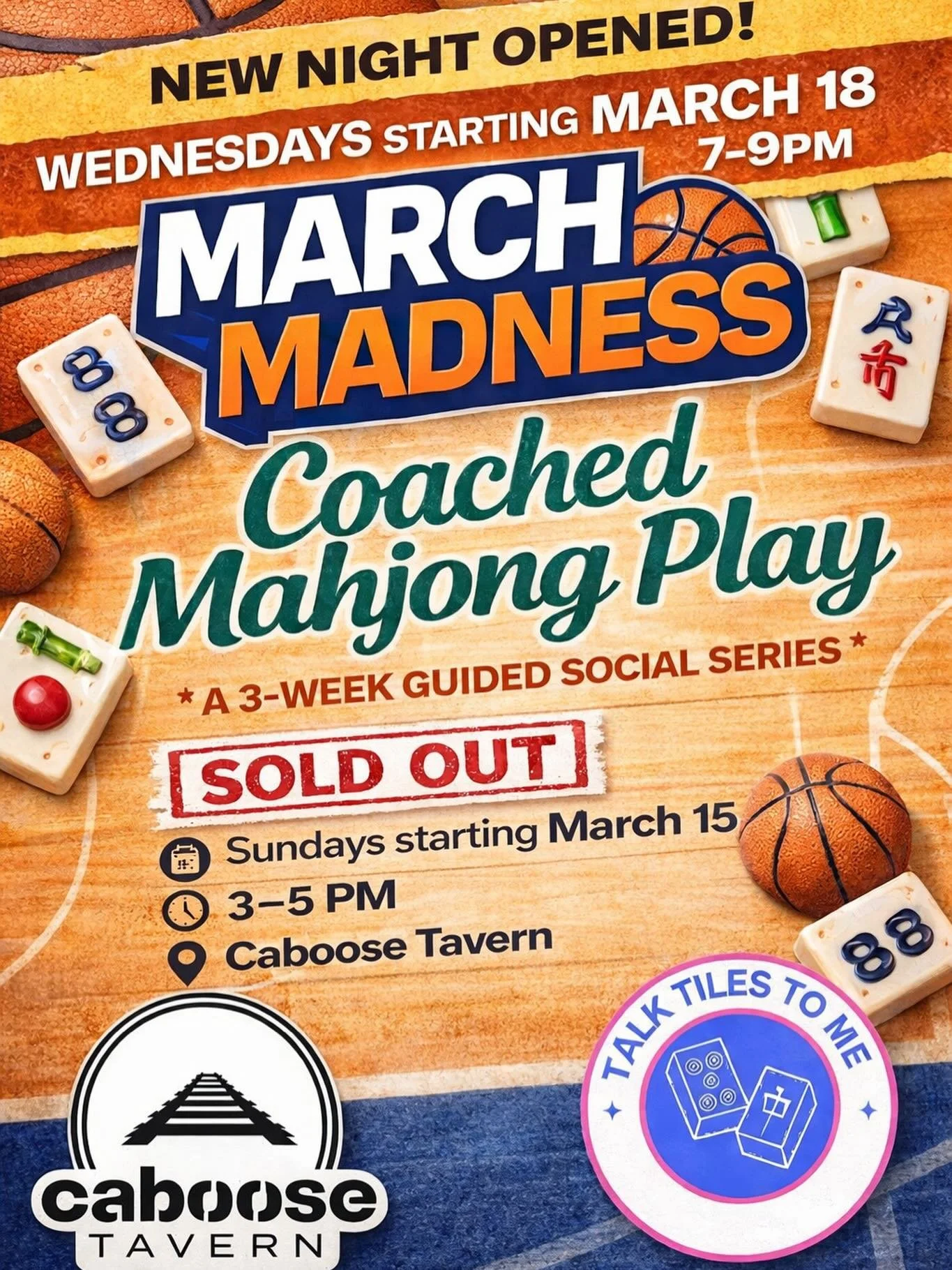 Due to demand, we&rsquo;ve opened another 3-Week Guided Play Series.

Starts Wednesday, March 18th and runs for three weeks.

Perfect for players who know the basics and want to build confidence, sharpen strategy, and get more hands in with instructo