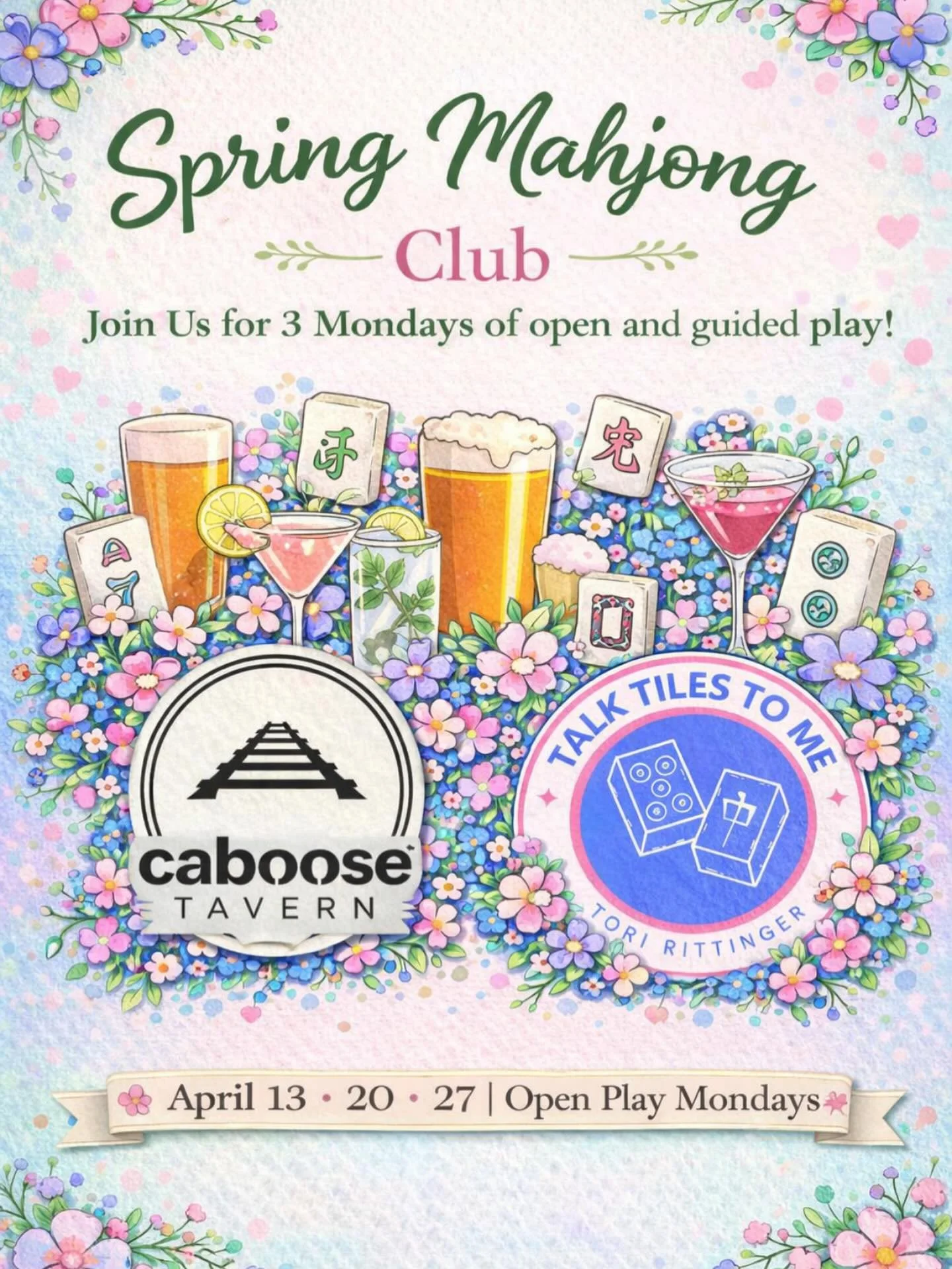 Join us for 3 weeks of Social or Guided Play @caboosetavern . Whether you&rsquo;re looking for more play time or a little extra guidance while you play, we&rsquo;ve got an option for you. See you at the tables! Link in bio to register.