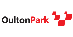 Outton Park logo with black and red text and a red cross symbol