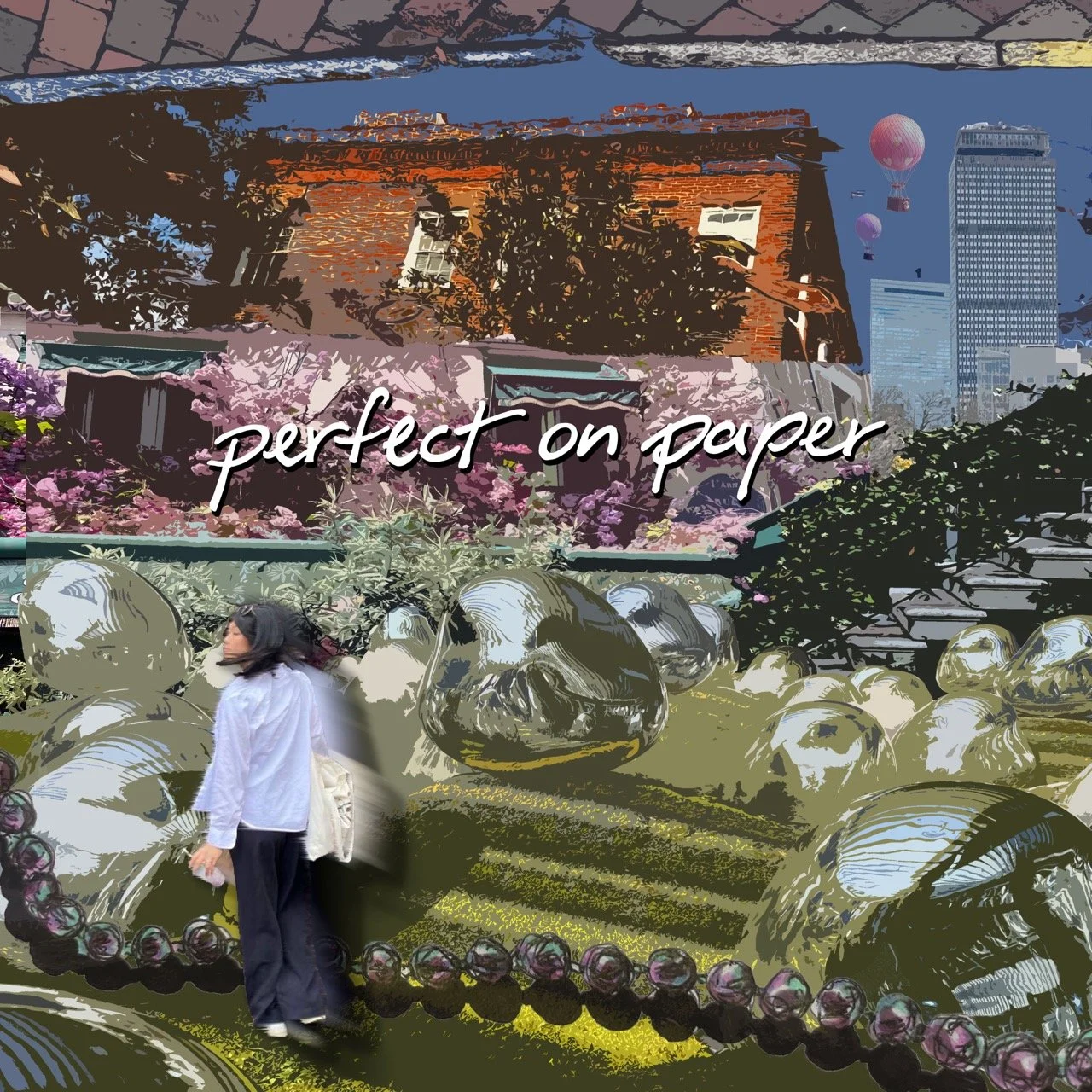 Album Cover Design for Katie Chen's Perfect on Paper, Adobe Photoshop