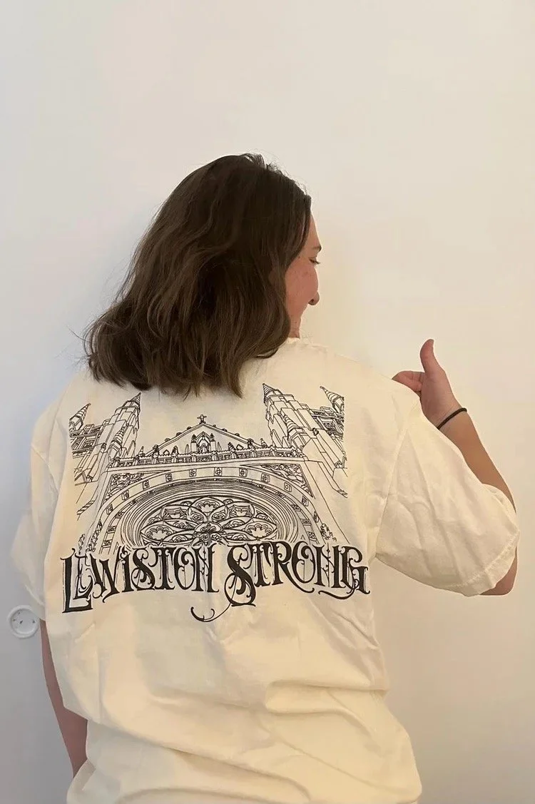 Screen printed by Nick Charde of Rocks Collective, $1300 raised for the Maine Community Foundation