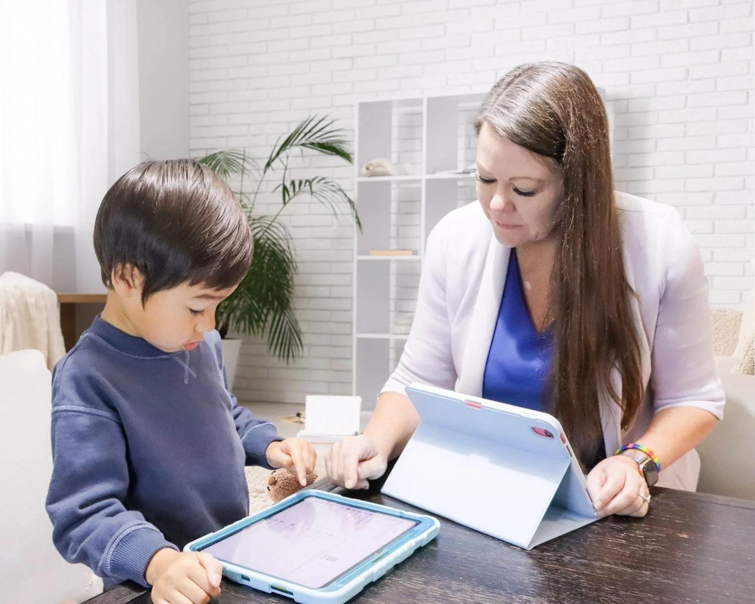 School-aged child participating in an ADHD evaluation at InnovED Psych Solutions in Fort Myers, Florida.