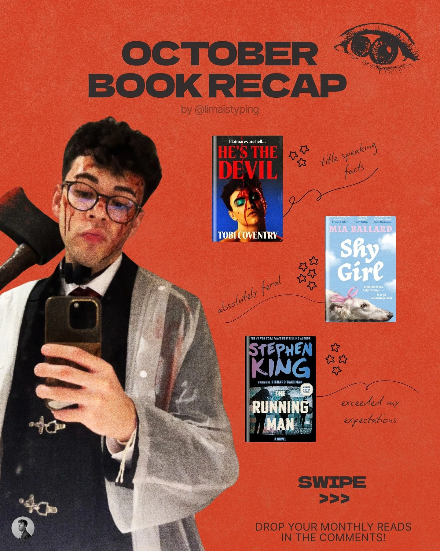 october wrap-up: book review edition 

October a was fever dream. Between submitting job applications, spooky season movie marathons, and pretending I have my life together, I did actually manage to read three wonderful books:

::: Tobi Coventry&rsqu