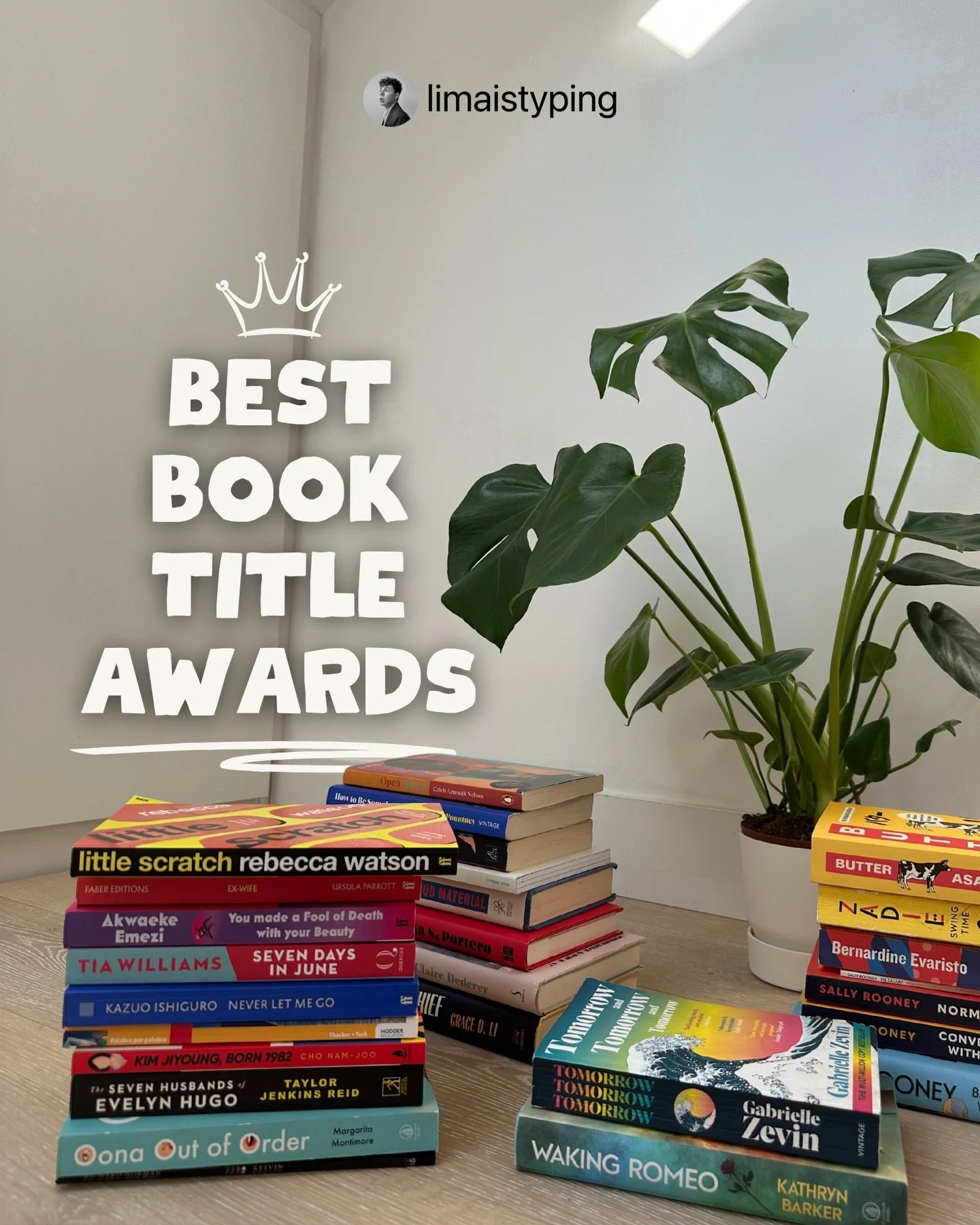 book titles i constantly think about 📚

they say don&rsquo;t judge a book by its cover, but no one ever said anything about the title. sometimes a few words are all it takes to make you spiral, add to your cart, and start annotating in the margins l