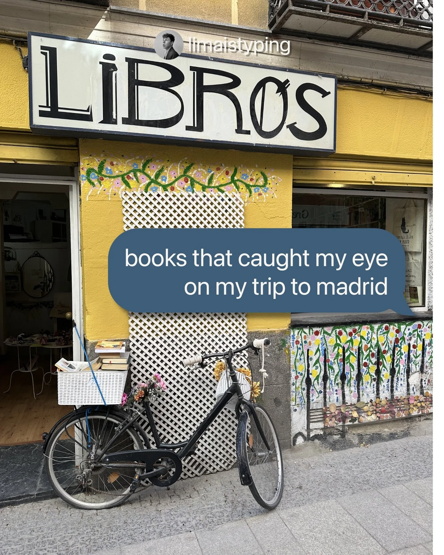 books that caught my attention in madrid

a little holiday archive in paperback form. 

madrid in april made me feel more alive than ever. sun out, walking everywhere, and wine cheaper than water. no hablo espa&ntilde;ol bien, but i stopped in every 