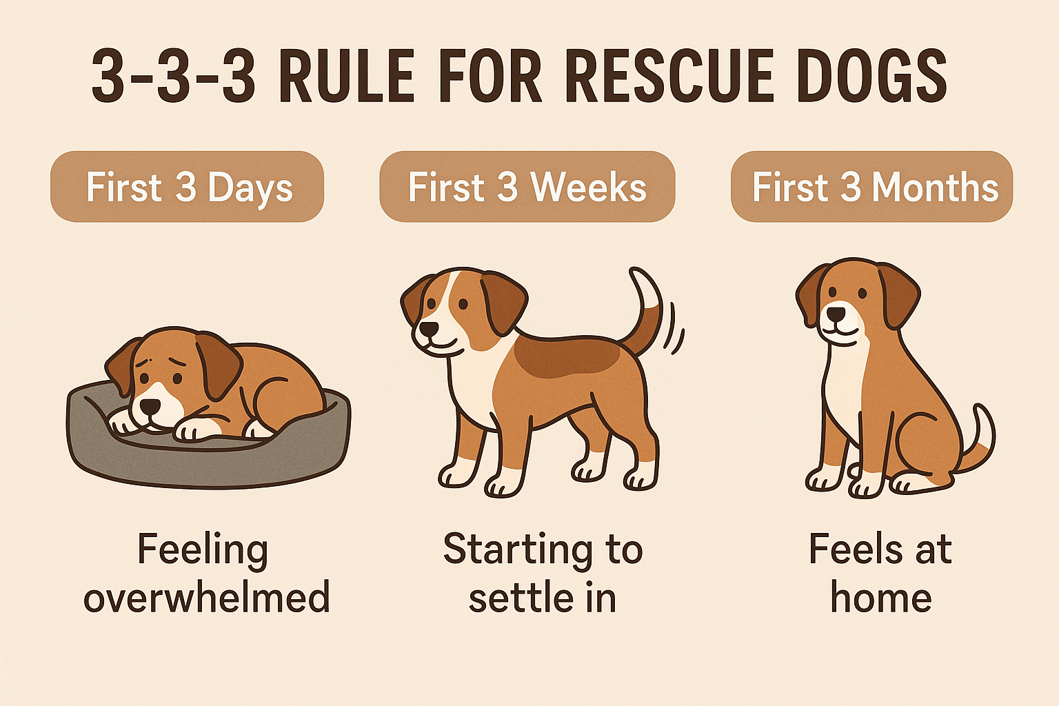 The 3-3-3 Rule for Rescue Dogs (And Why Every Dog Has Their Own Timeline)