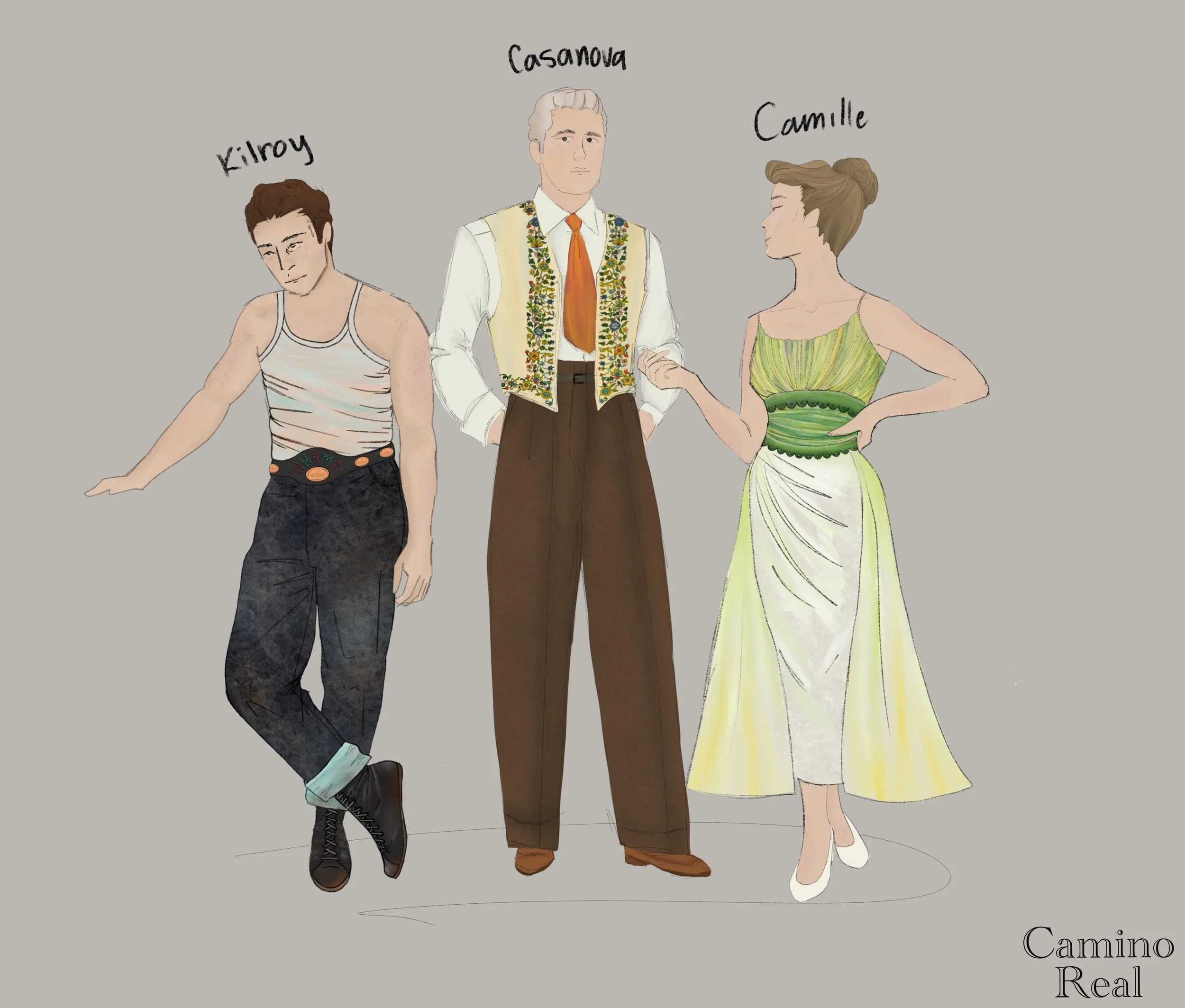 Designs for Camino Real University project (2024)