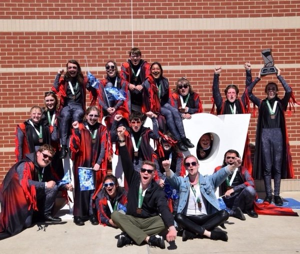 Kettering Fairmont HS after WGI Finals retreat in 2024. These students were DOGS