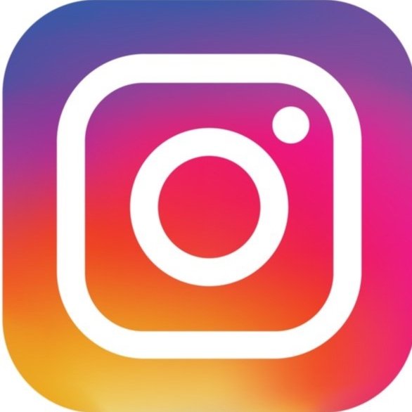Instagram app icon with a white camera outline on a gradient background of purple, pink, orange, and yellow.