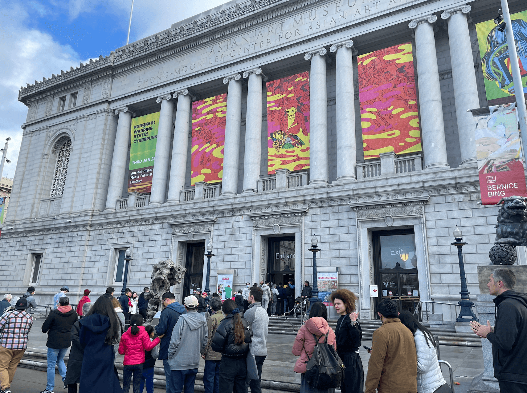 Outside the Kongkee Exhibition, Asian Art Museum