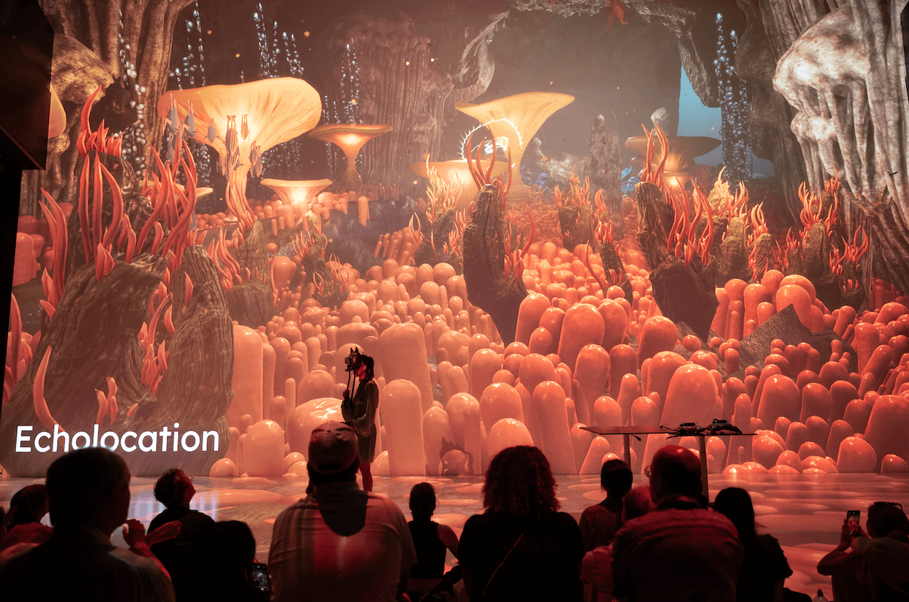  Nocturnal Fugue 2024 Audio visual performance at Ars Electronica Deep Space