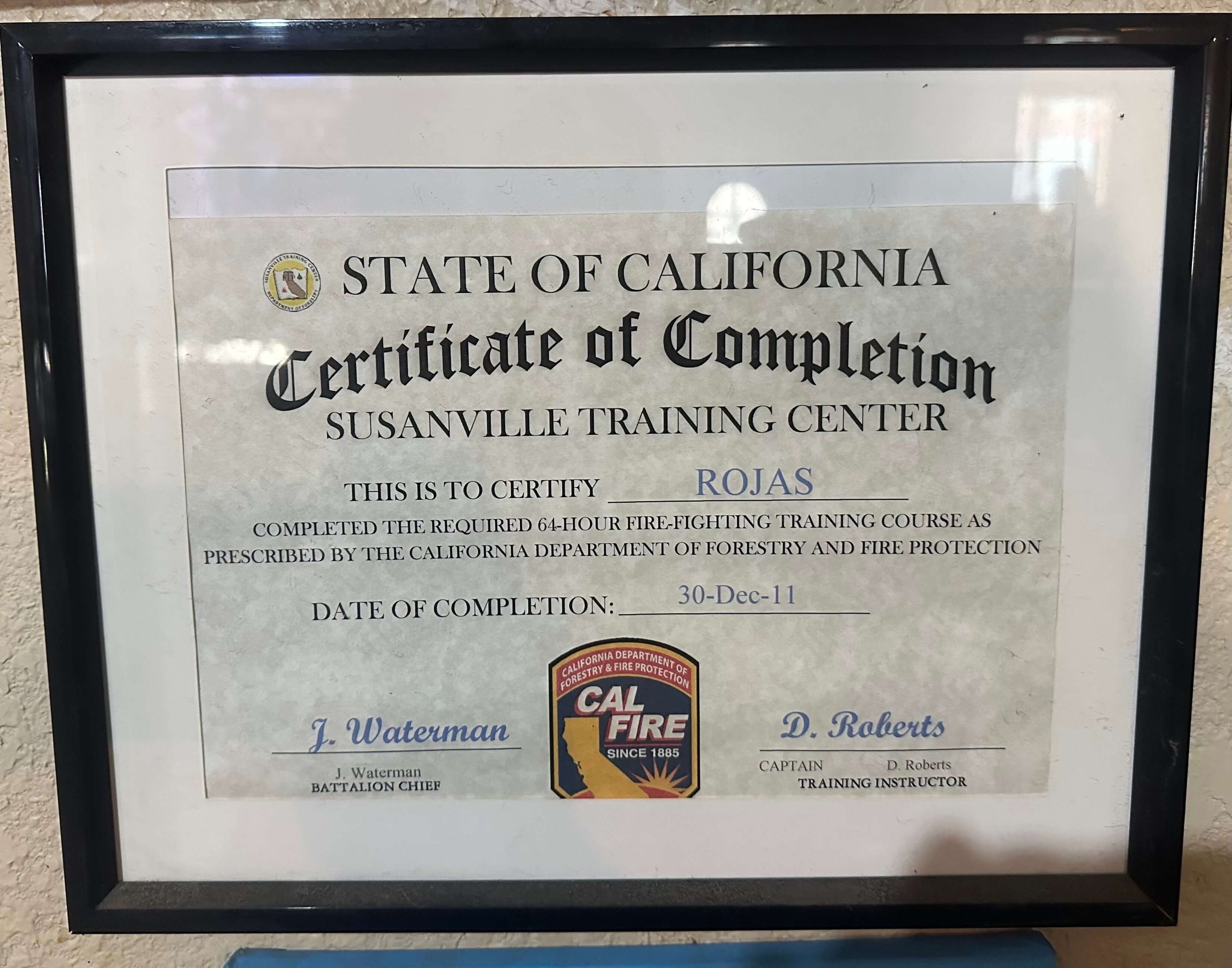 Certificate of Achievement 