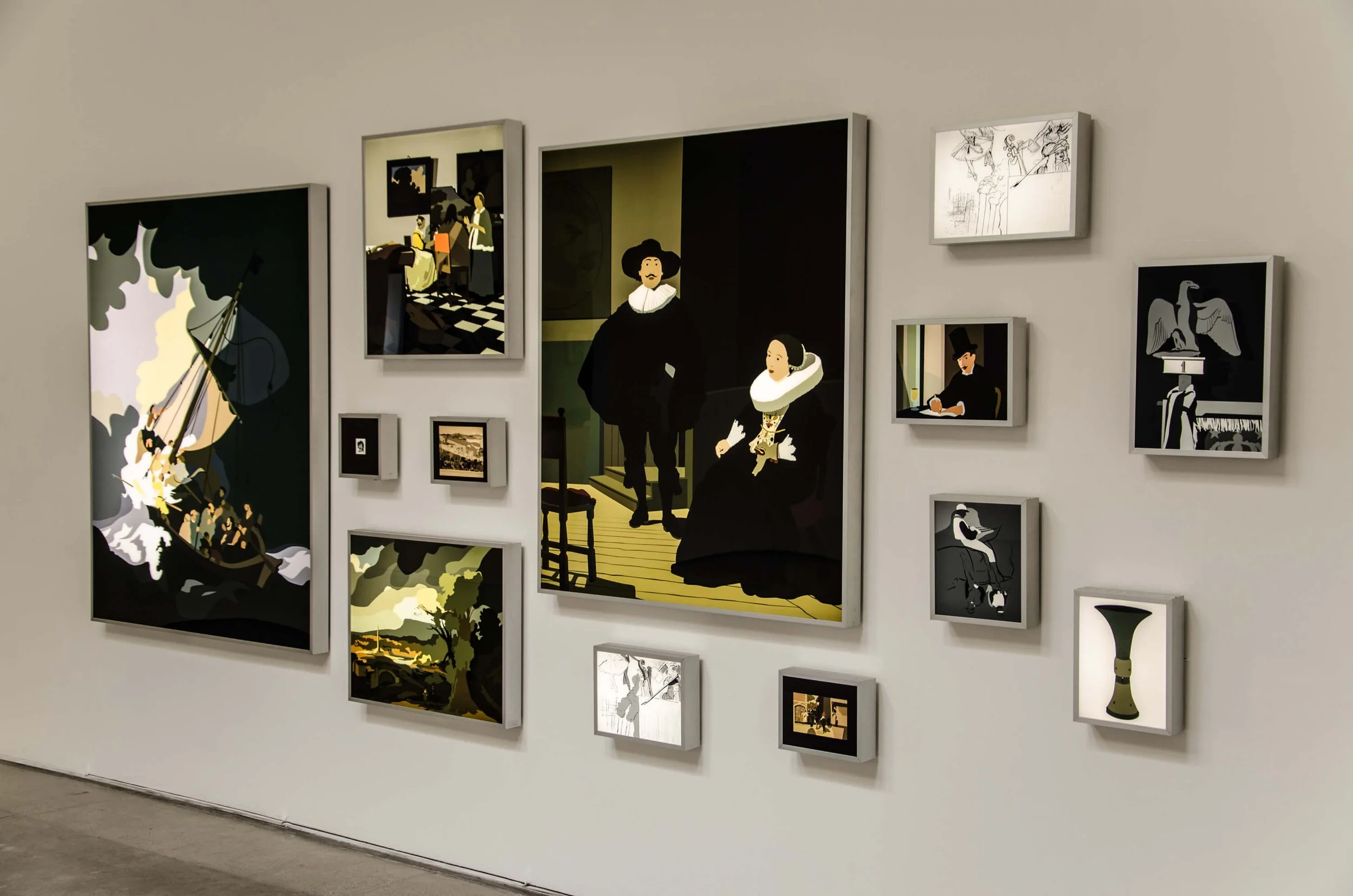 Gardner Museum Revisited, installation view at Christopher Grimes Gallery, Santa Monica, CA, 2016