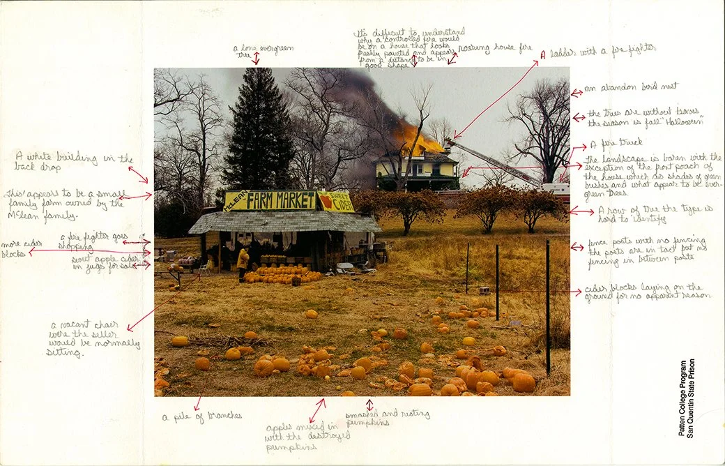 San Quentin Project 1, Mapping, Frankie Mapping Joel Sternfeld Side A